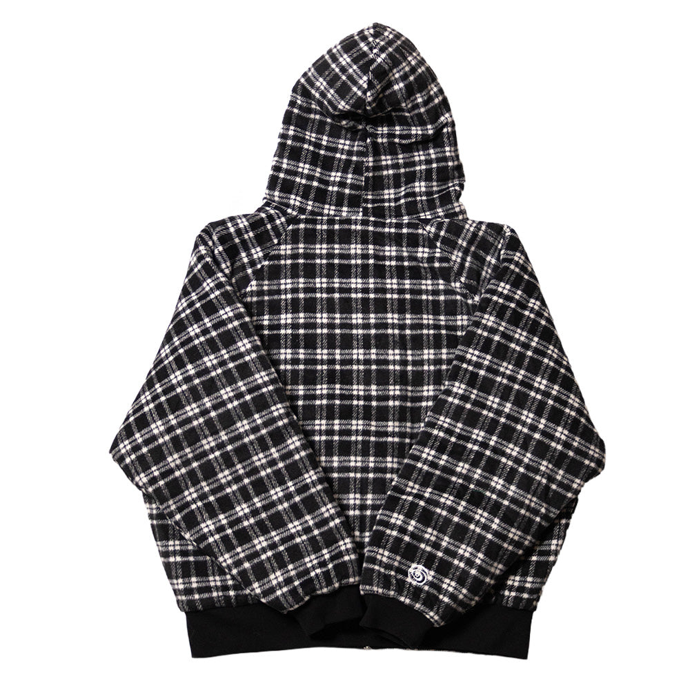 LOCKD Veste Puffer Tartan Noir