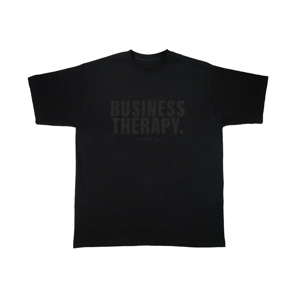 Finesse T-shirt Business Therapy Black on Black