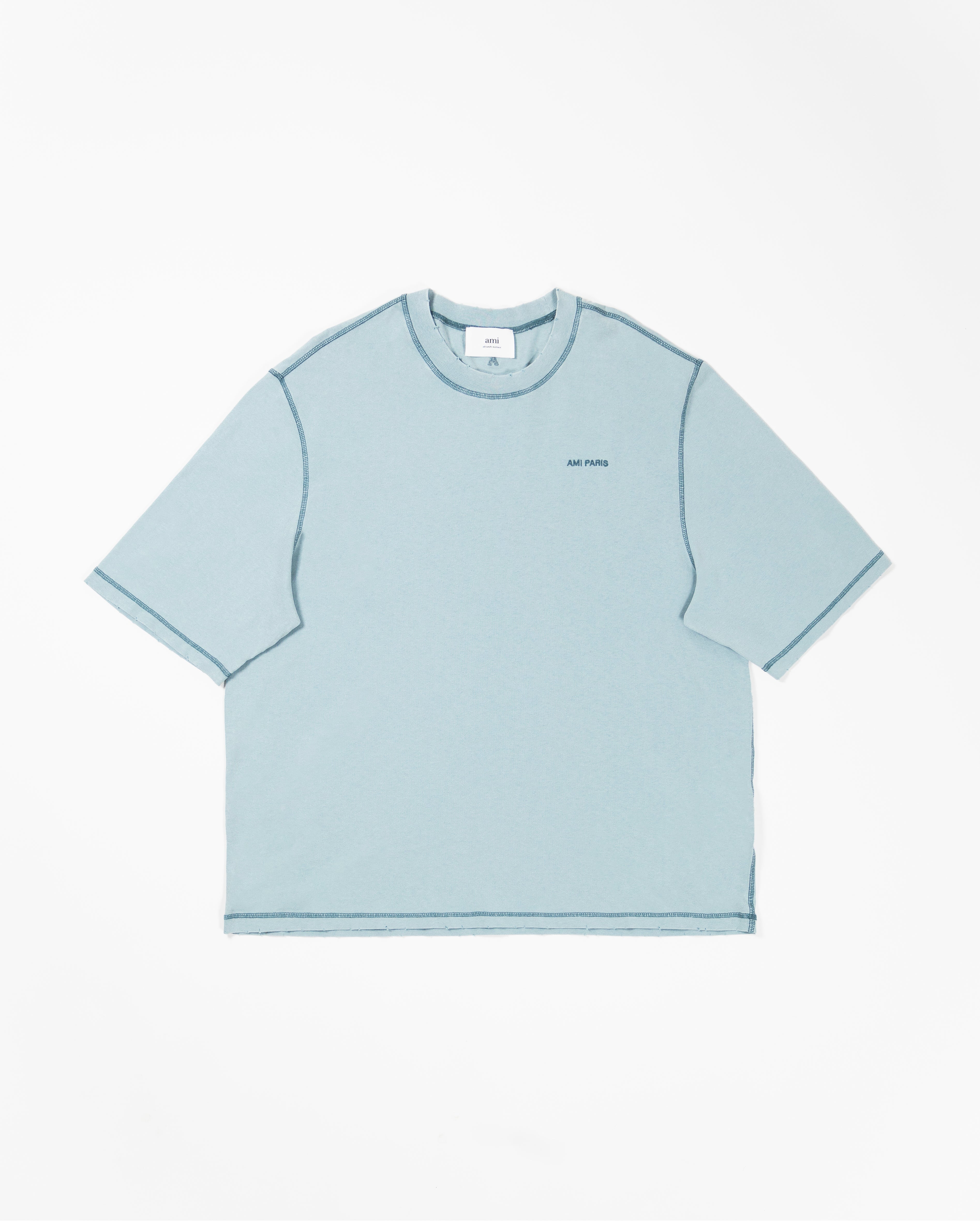 Ami Paris T-Shirt - Aqua Marine