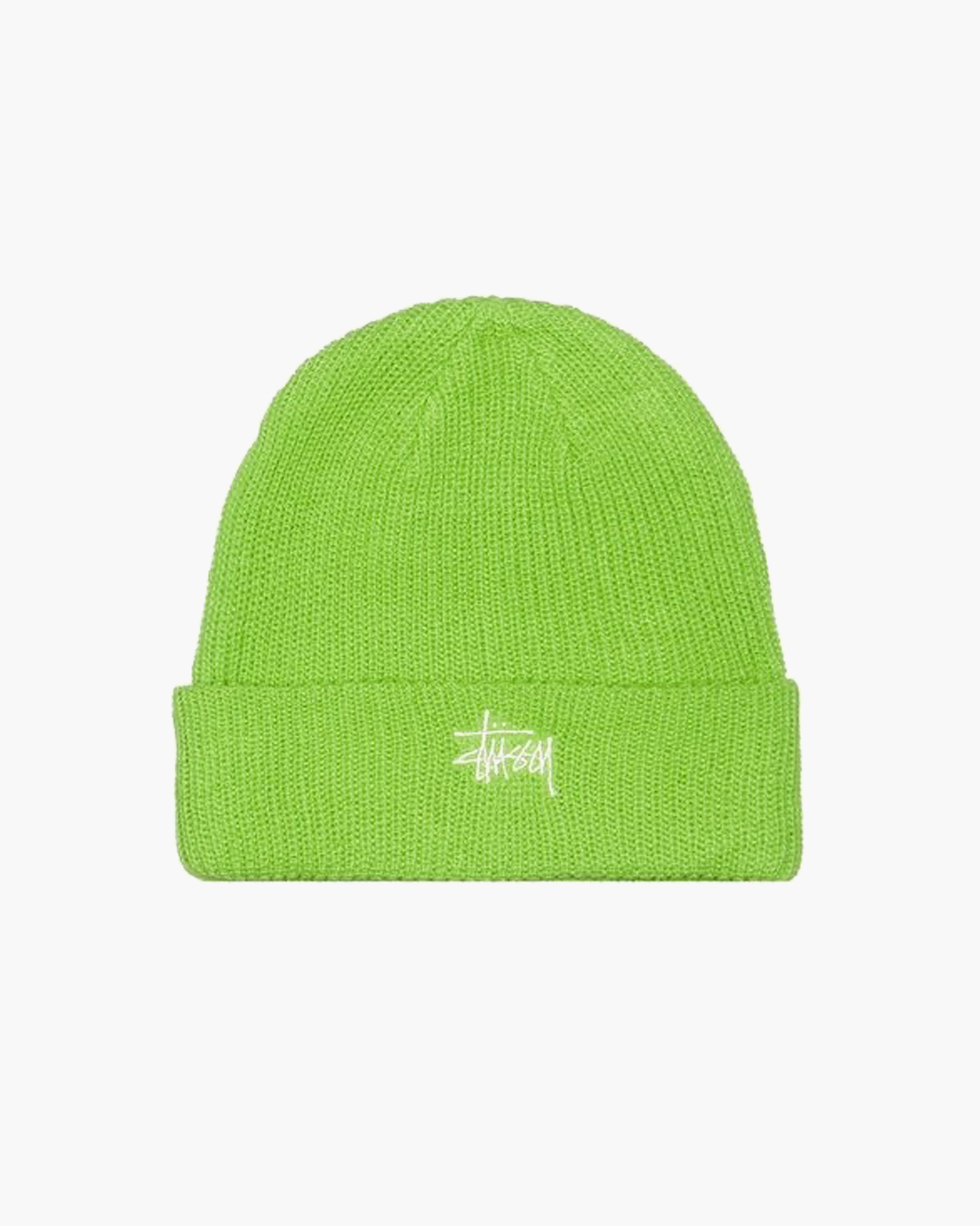 STUSSY BASIC CUFF BEANIE GREEN