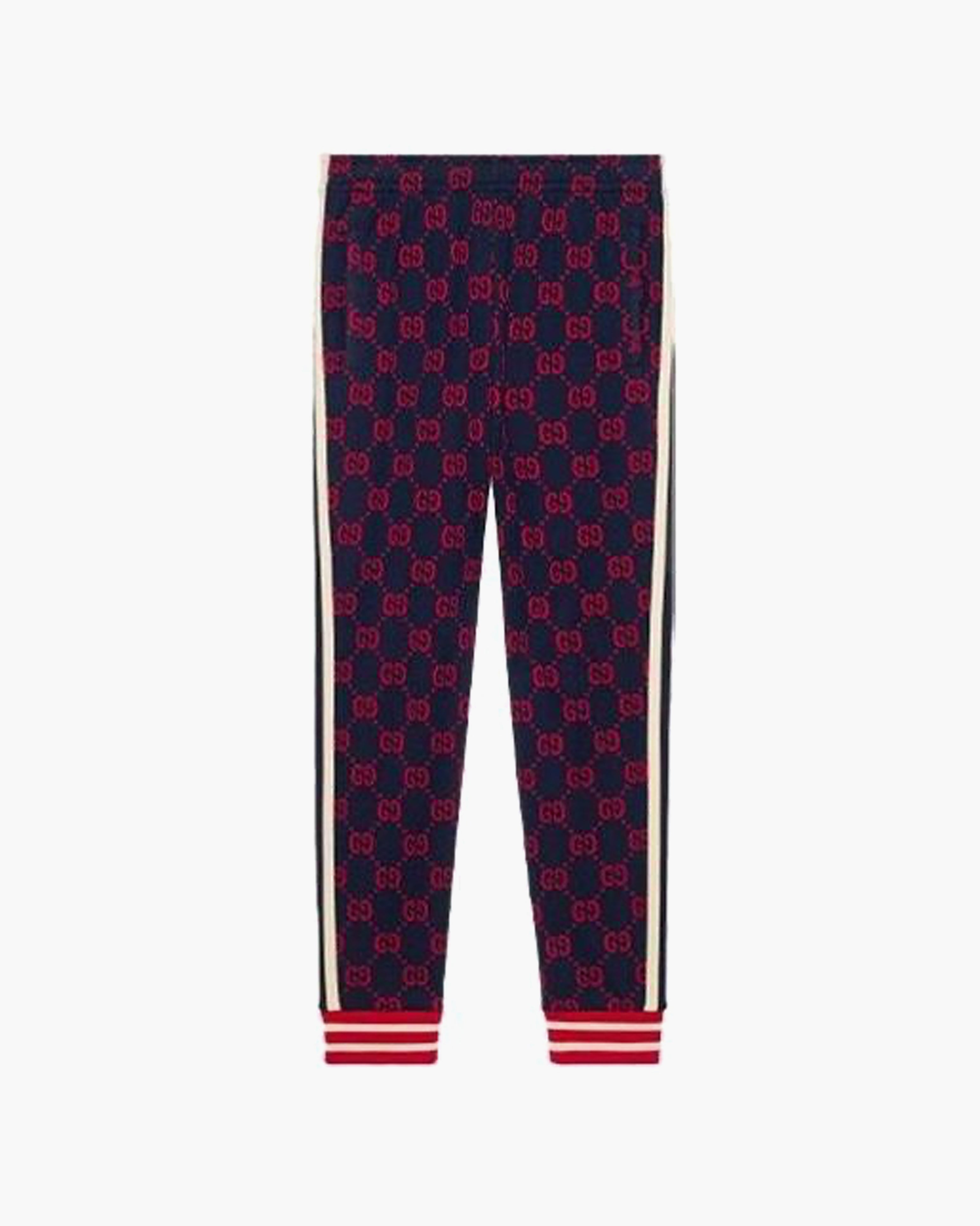 Gucci PANT Gucci Red Blue GG Jacquard