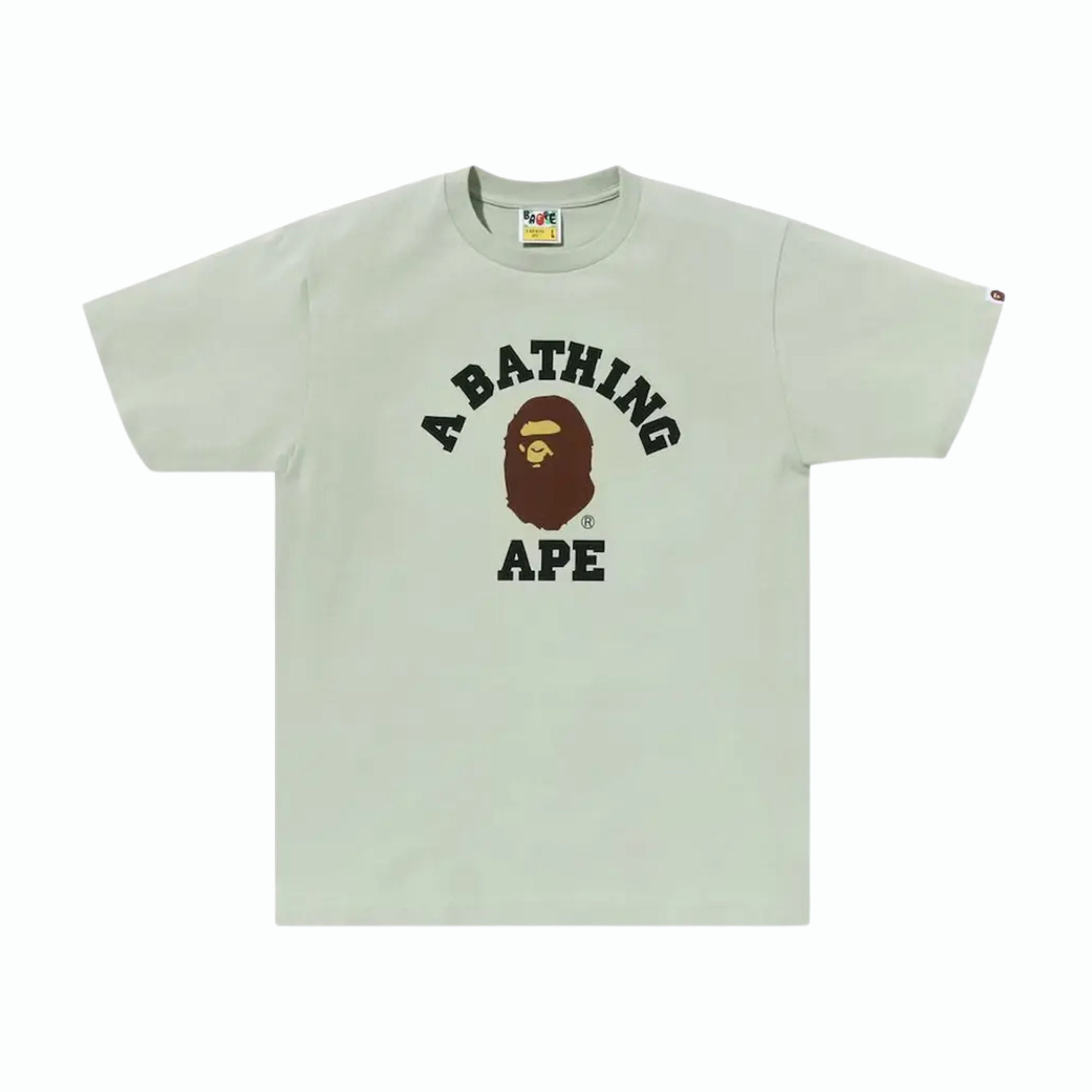 A Bathing Ape Bape Pigment College Tee Green 2023