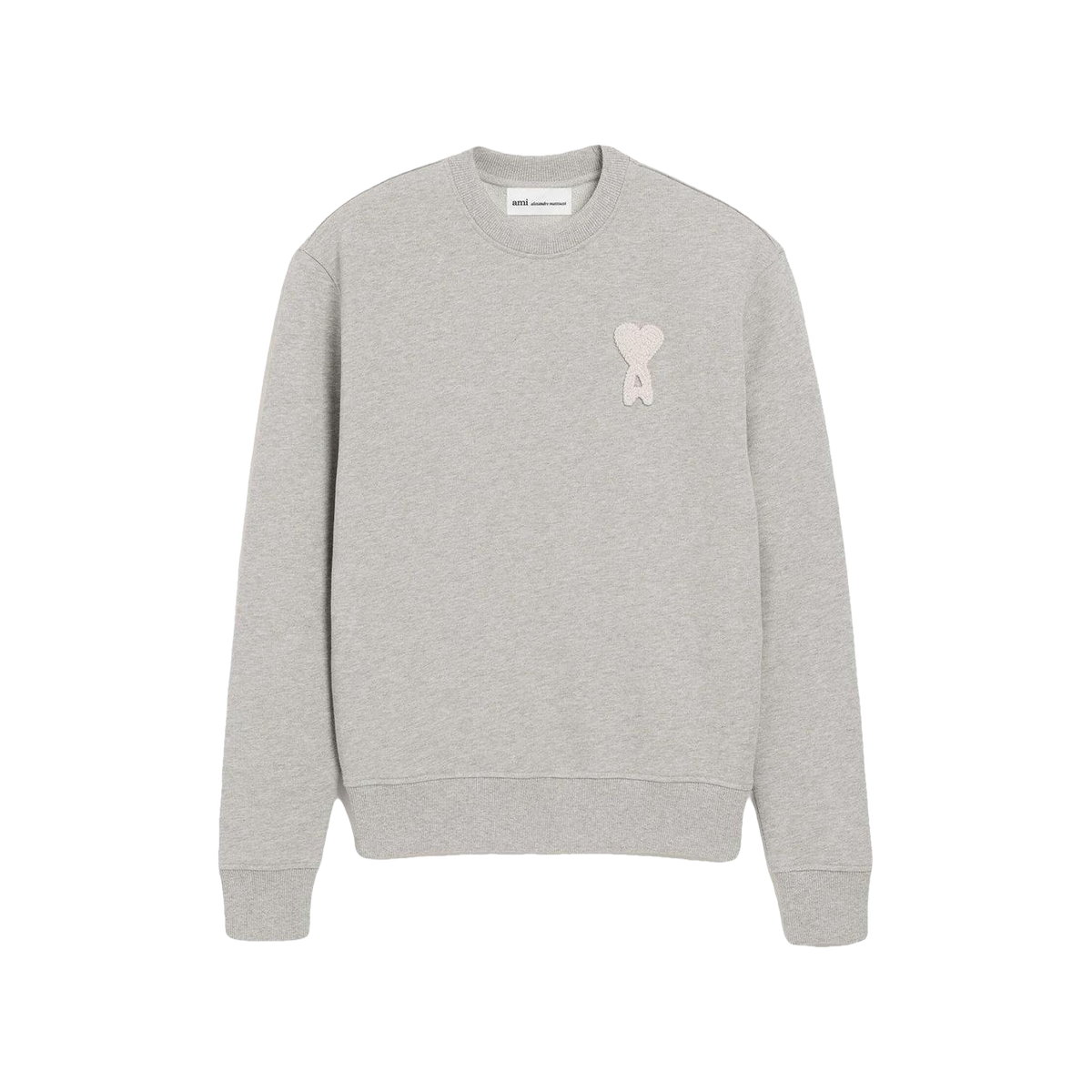 AMI Paris Crewneck Grey Classic Fit