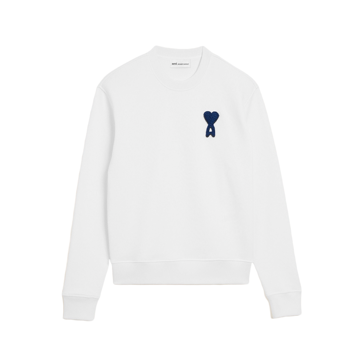 Ami Paris De Coeur Knitted Sweatshirt White