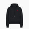 Ami Paris Hoodie Ami de Coeur Rouge Noir