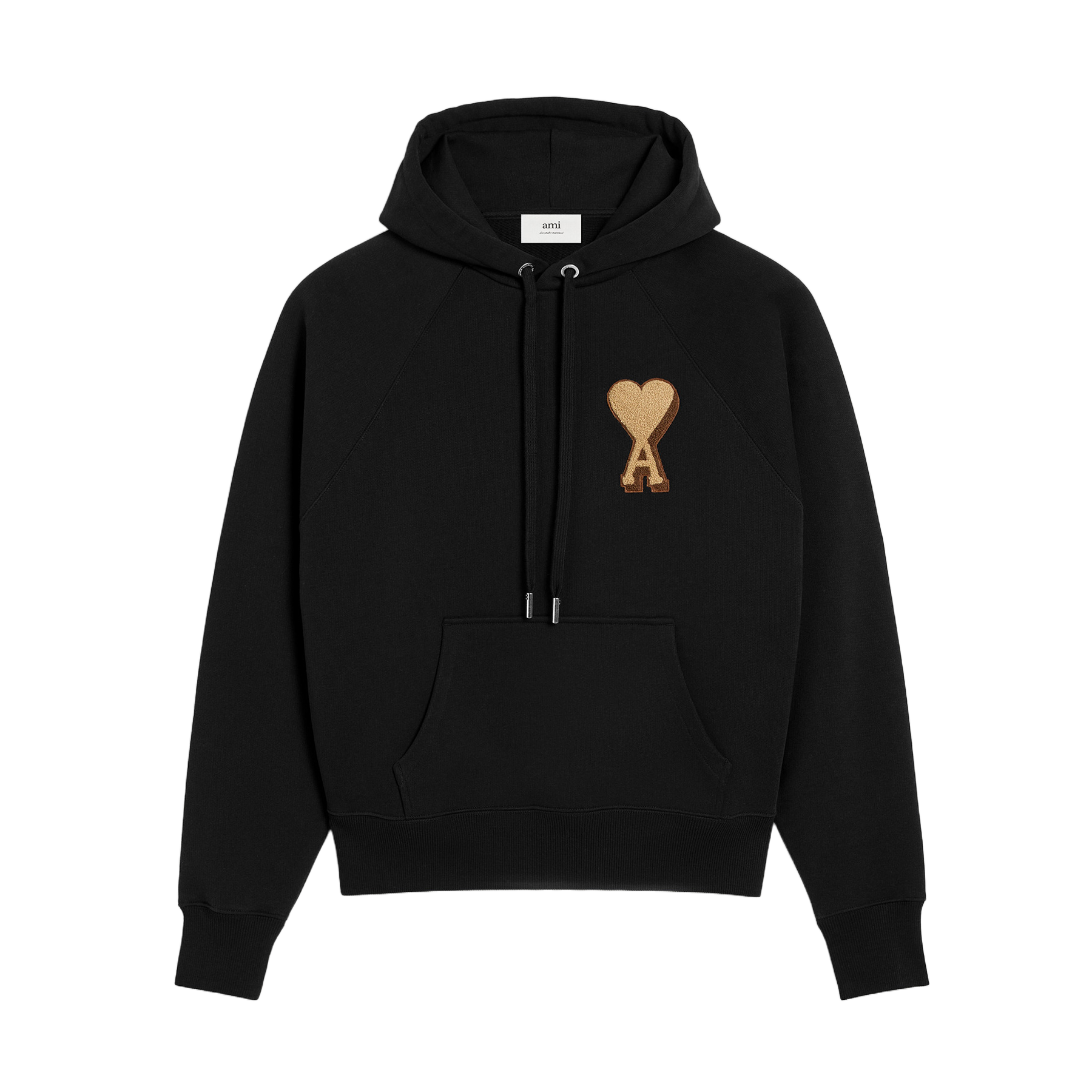 Ami Paris HOODIE BLACK HEART GOLD