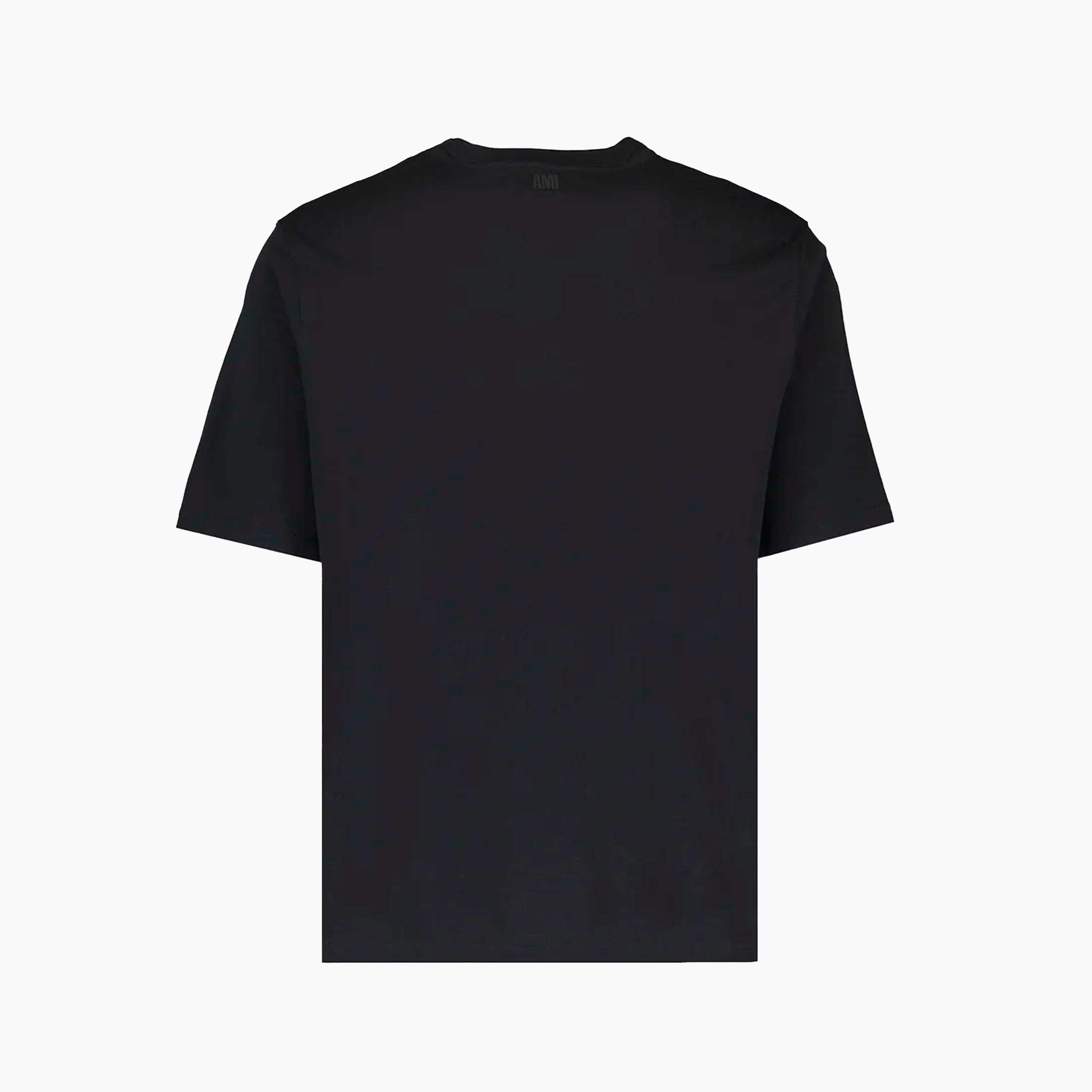 Ami Paris T-shirt Noir Ami de Coeur Rouge