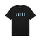 Amiri T-shirt Noir Logo Bleu
