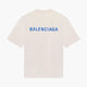 Balenciaga T-Shirt Back Logo Crème