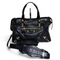 Balenciaga Sac a Main Black Leather City Finition doree