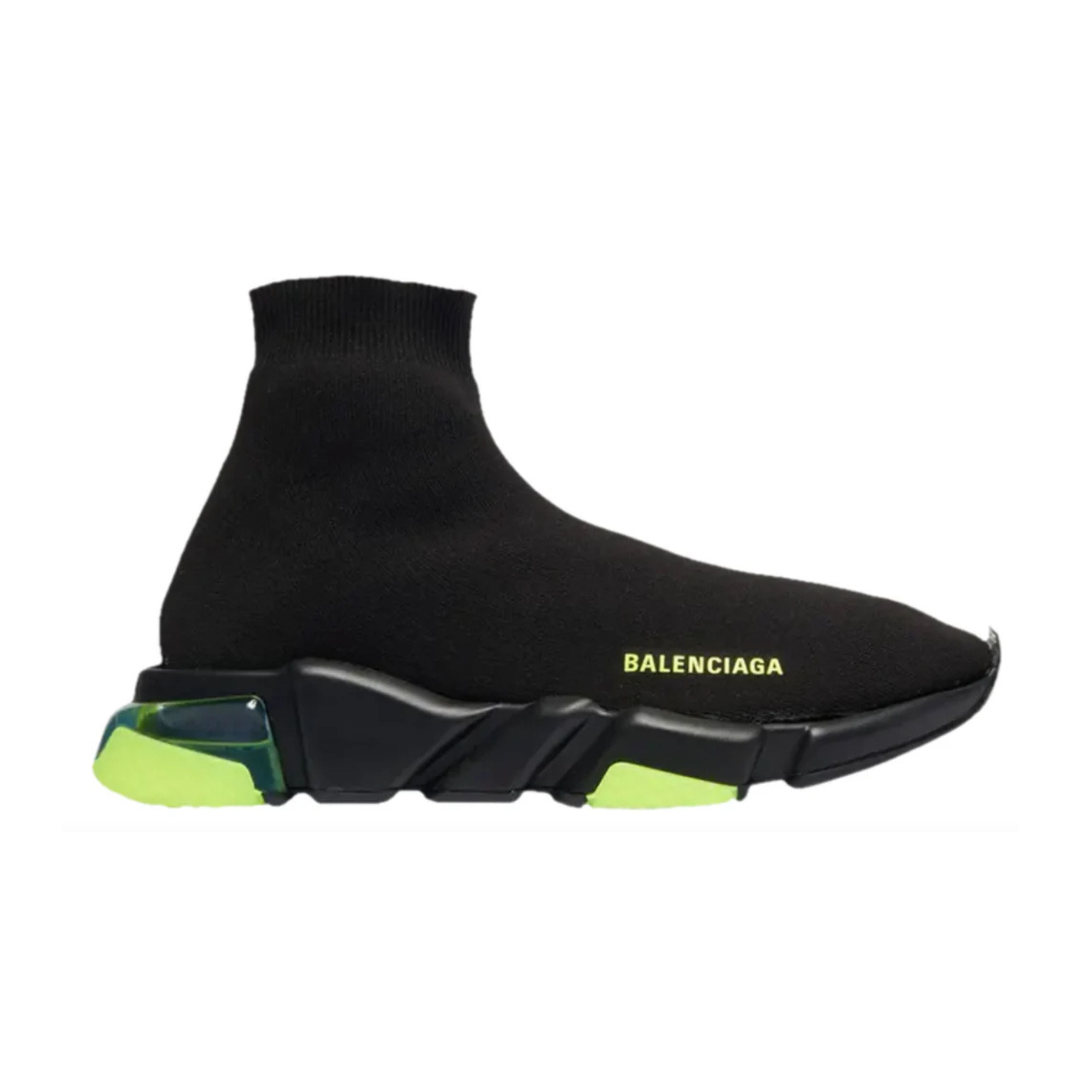 Balenciaga Speed Clear Sole Black Fluo