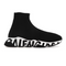 Balenciaga Speed Graffiti Trainers White Black Logo