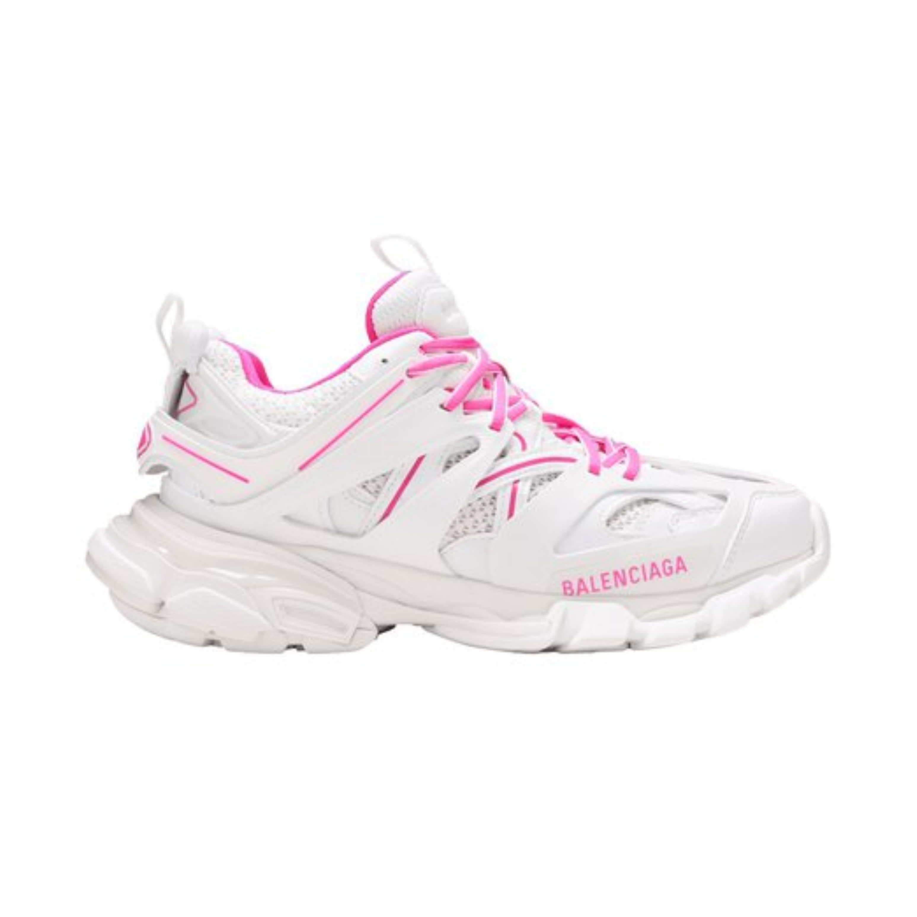 Balenciaga track white fluo pink