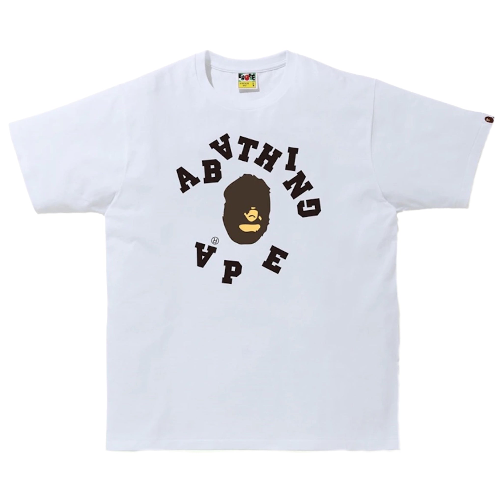 Bape Broken College Tee White 2023