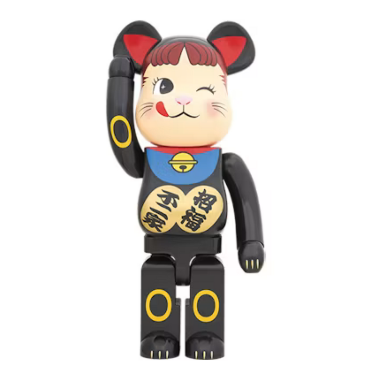 Bearbrick Maneki Neko Poko-chan 400% Noir