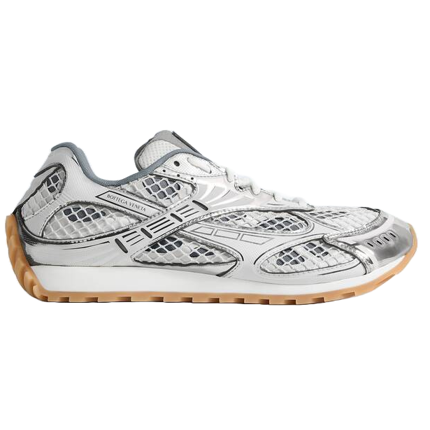 Bottega Veneta Orbit Silver White