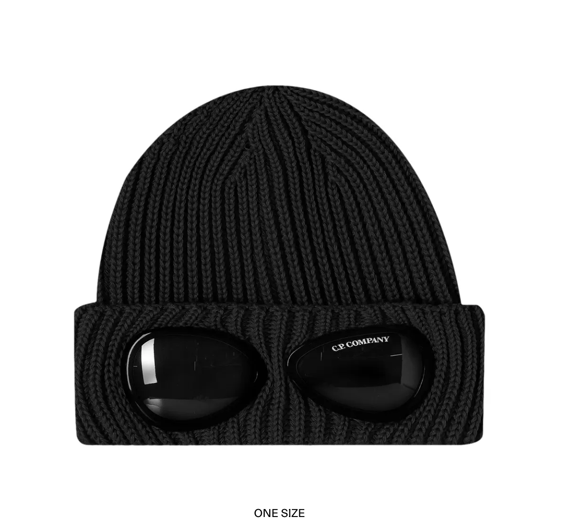 CP Company Bonnet Lens Black