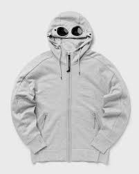 C.P. CompanyDIAGONAL RAISED FLEECE GOGGLE ZIPPED HOODIE