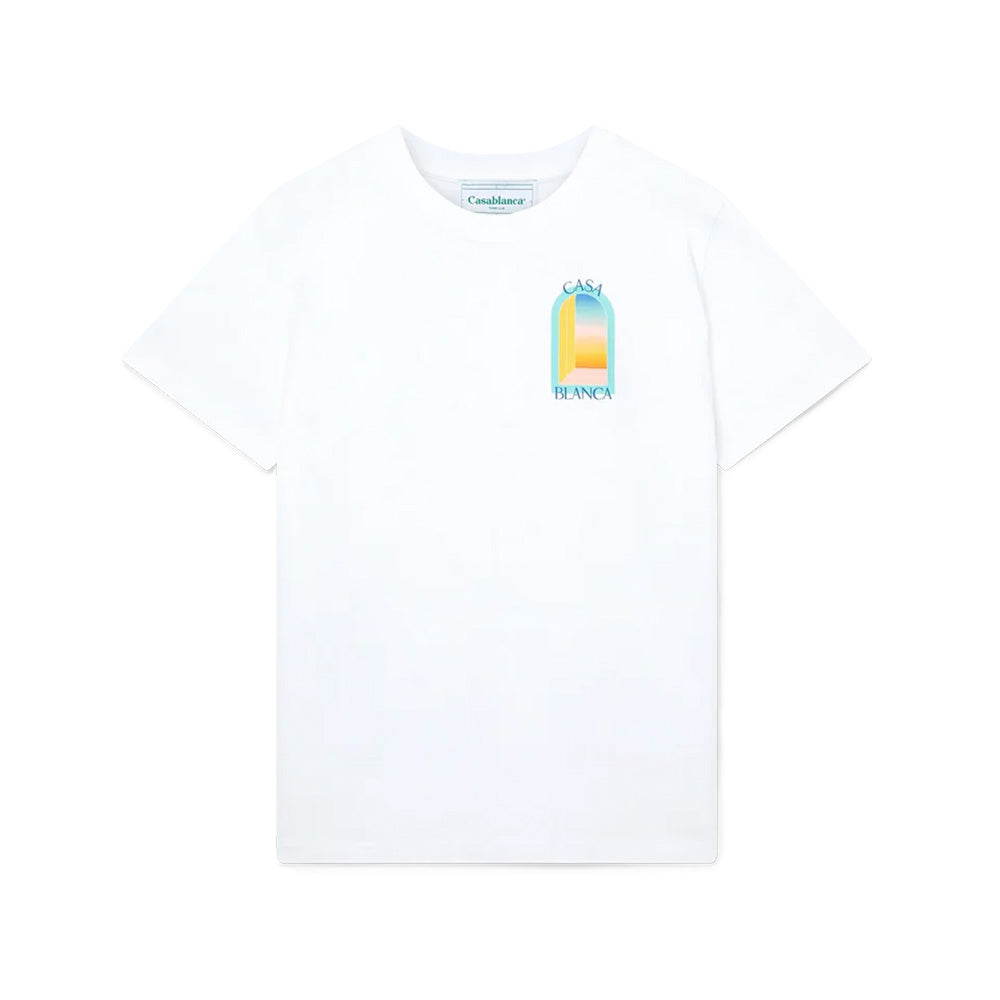 Casablanca T-Shirt L'Arc Coloré Blanc