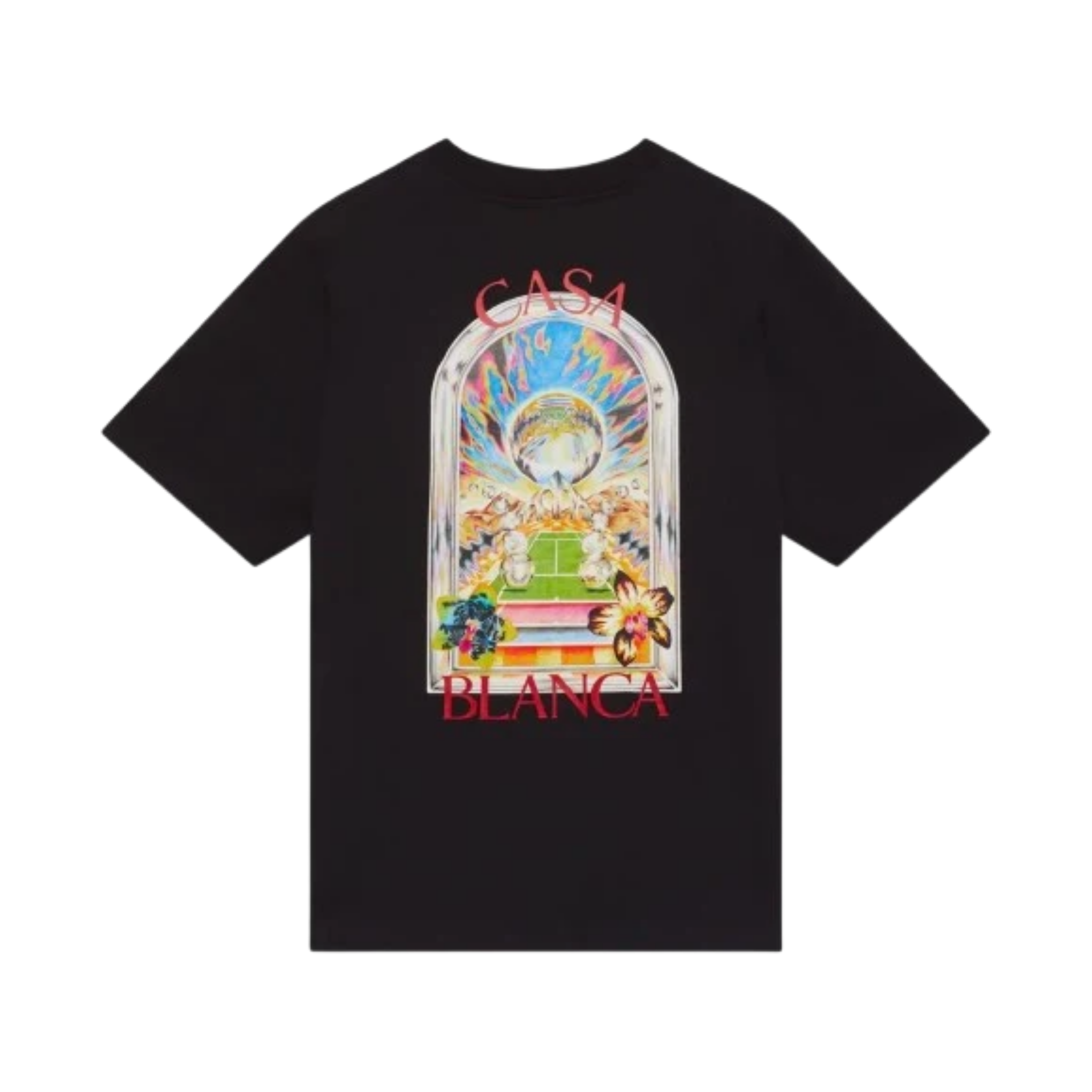 Casablanca T-shirt Landscape Black