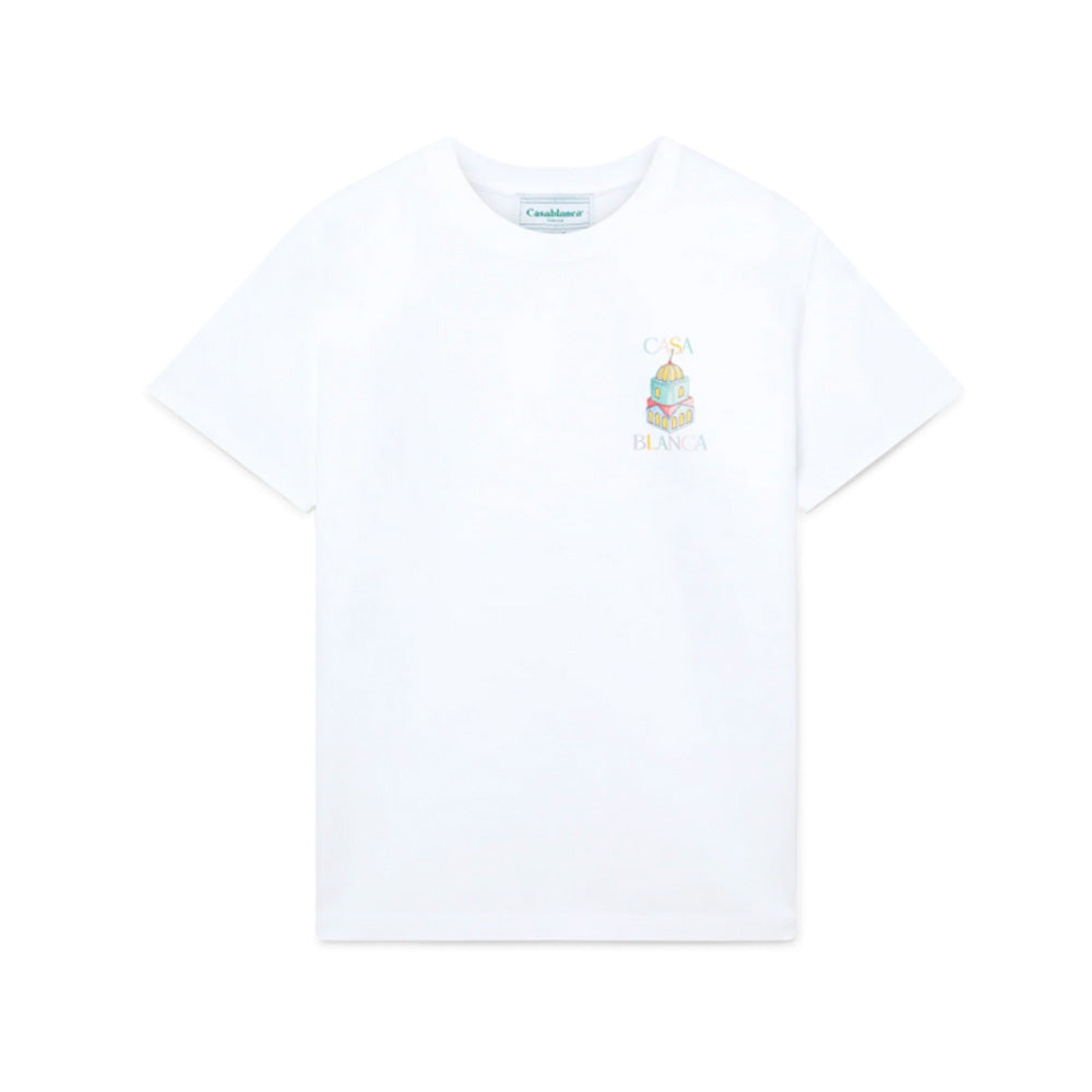 Casablanca T-shirt Objets en Vrac Blanc