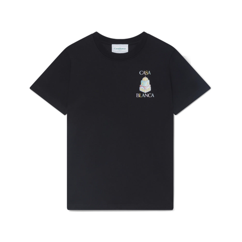 Casablanca T-shirt Objets en Vrac Noir