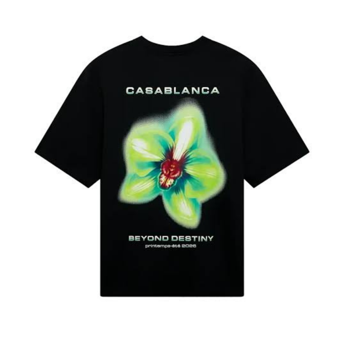 Casablanca T-Shirt Oversized Glitch Orchid