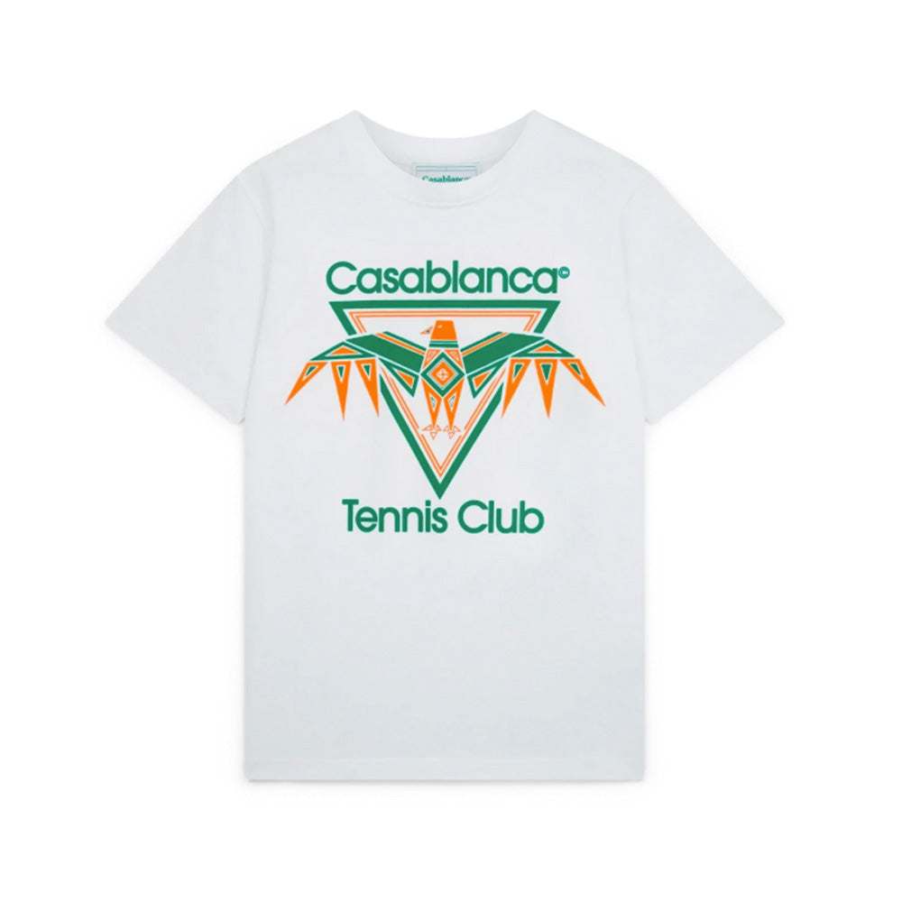 Casablanca T-shirt Playful Eagle Blanc