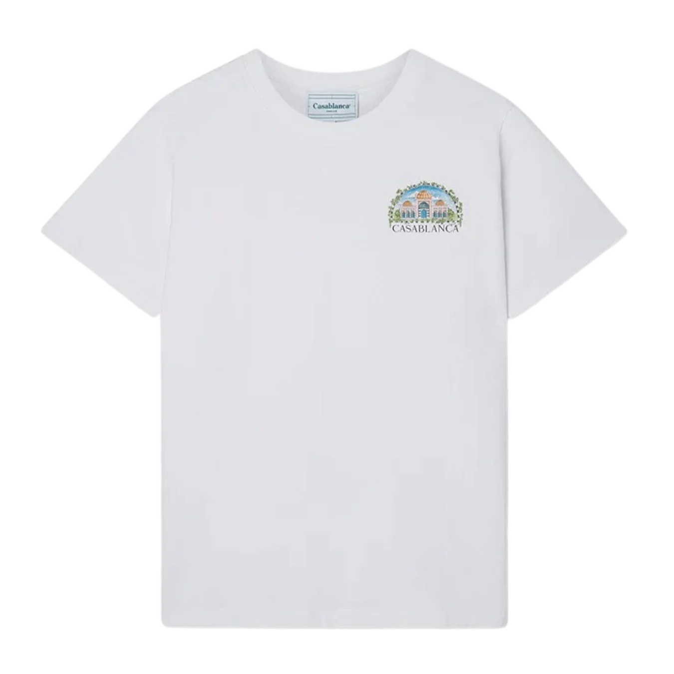 Casablanca T-shirt Vue de Damas Blanc