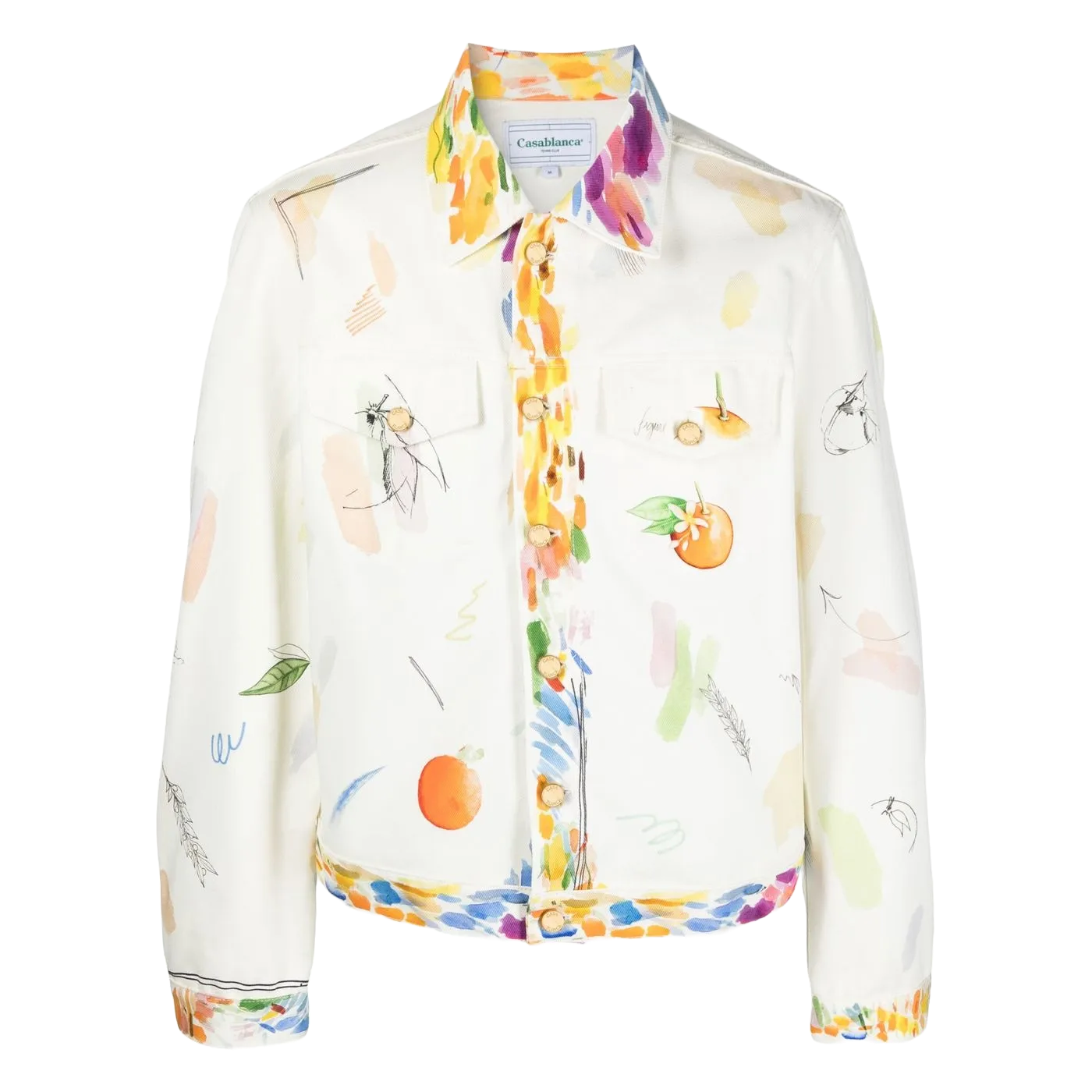 Casablanca veste à imprimé fruits