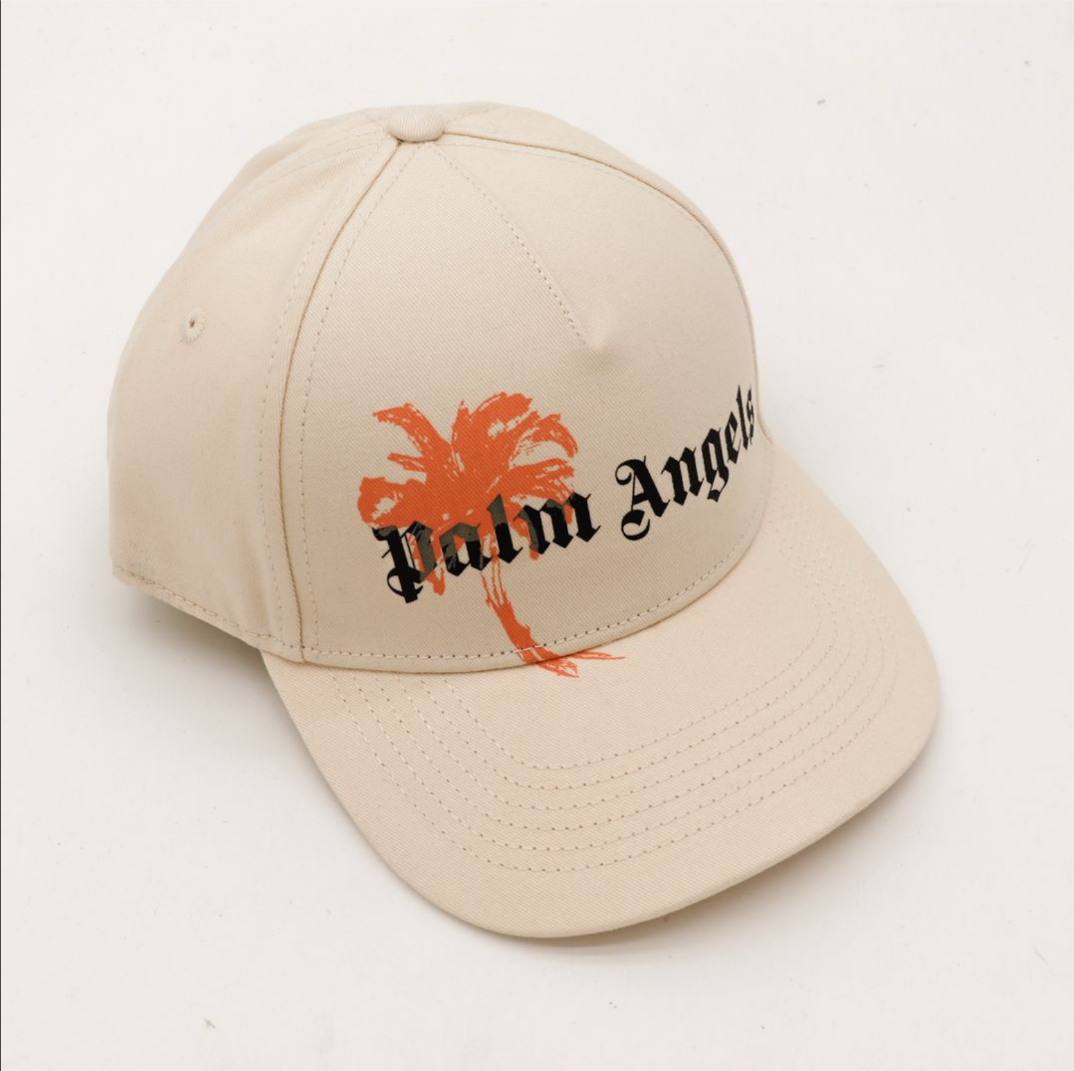Casquette Palm Angels Logo Orange Palmier