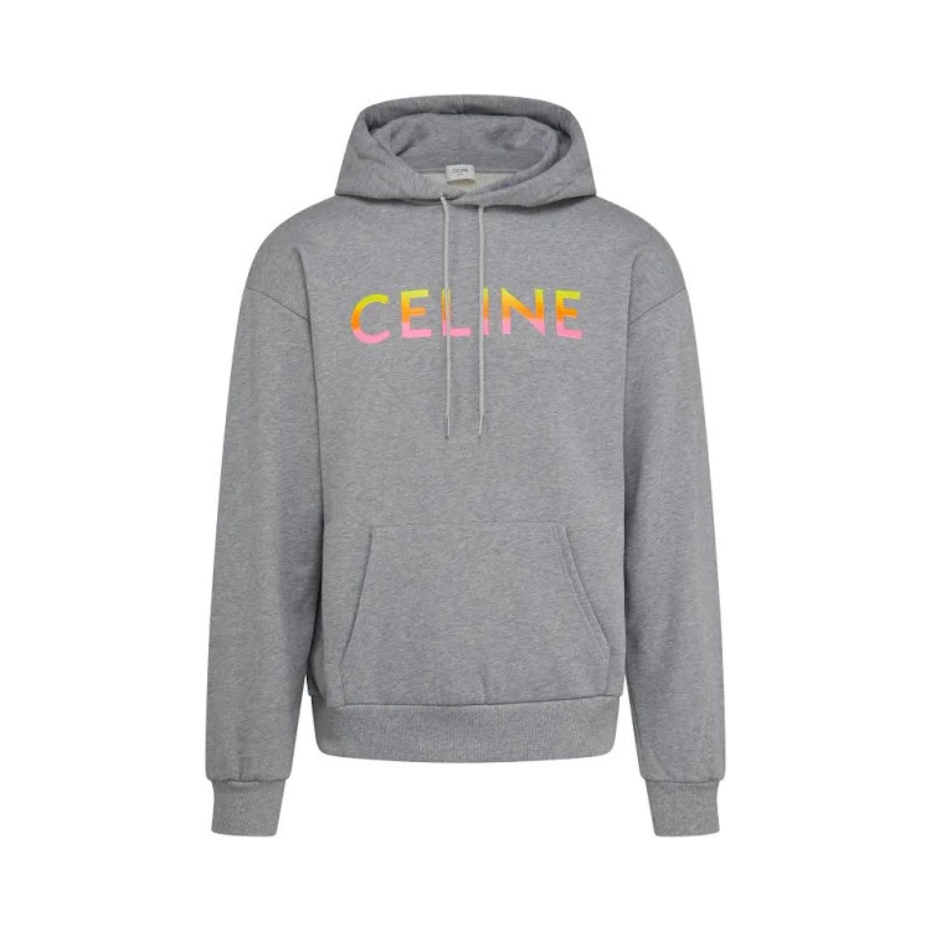 Celine Hoodie Logo Fade Gris