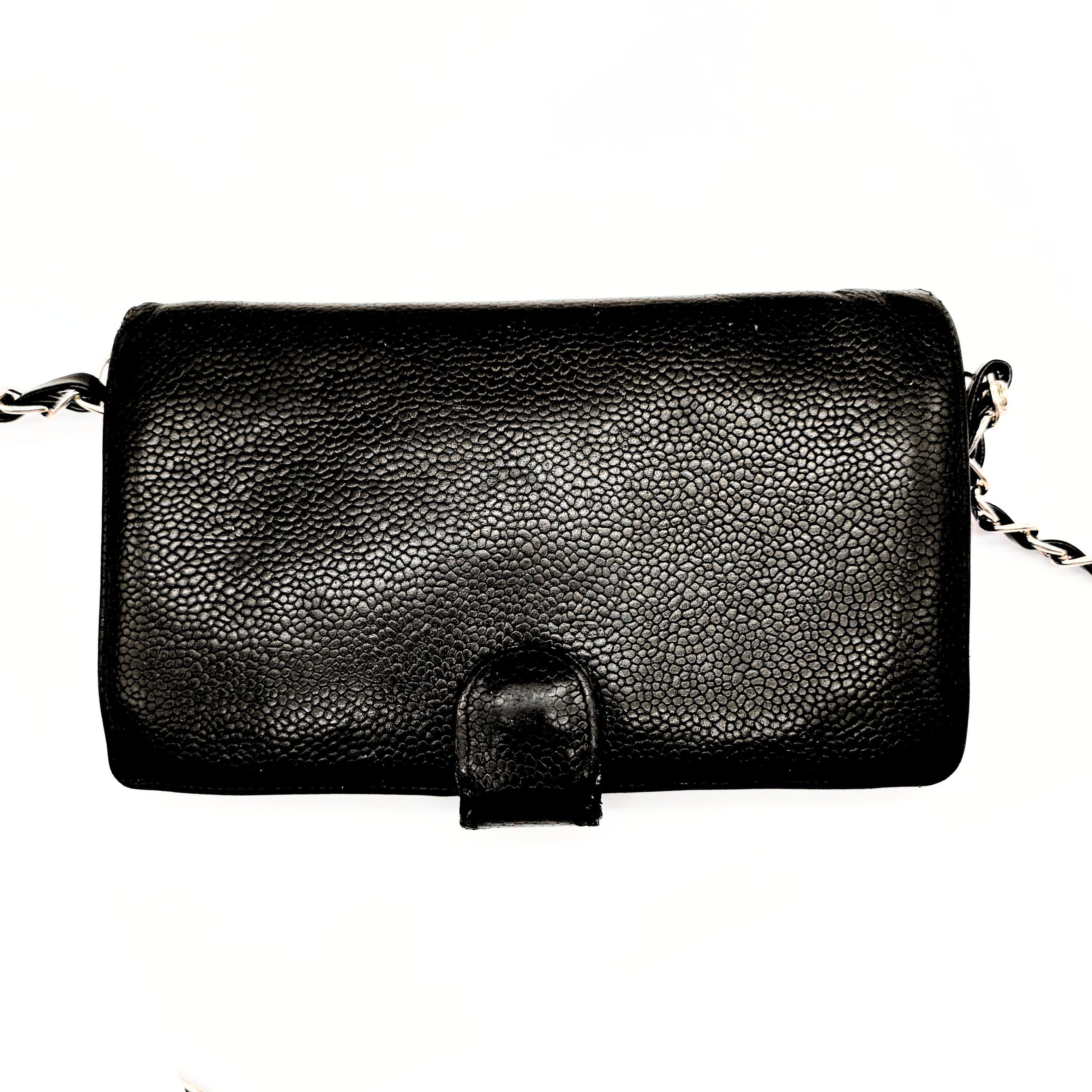 Chanel Mini Sac Portefeuille CC Cuir Noir