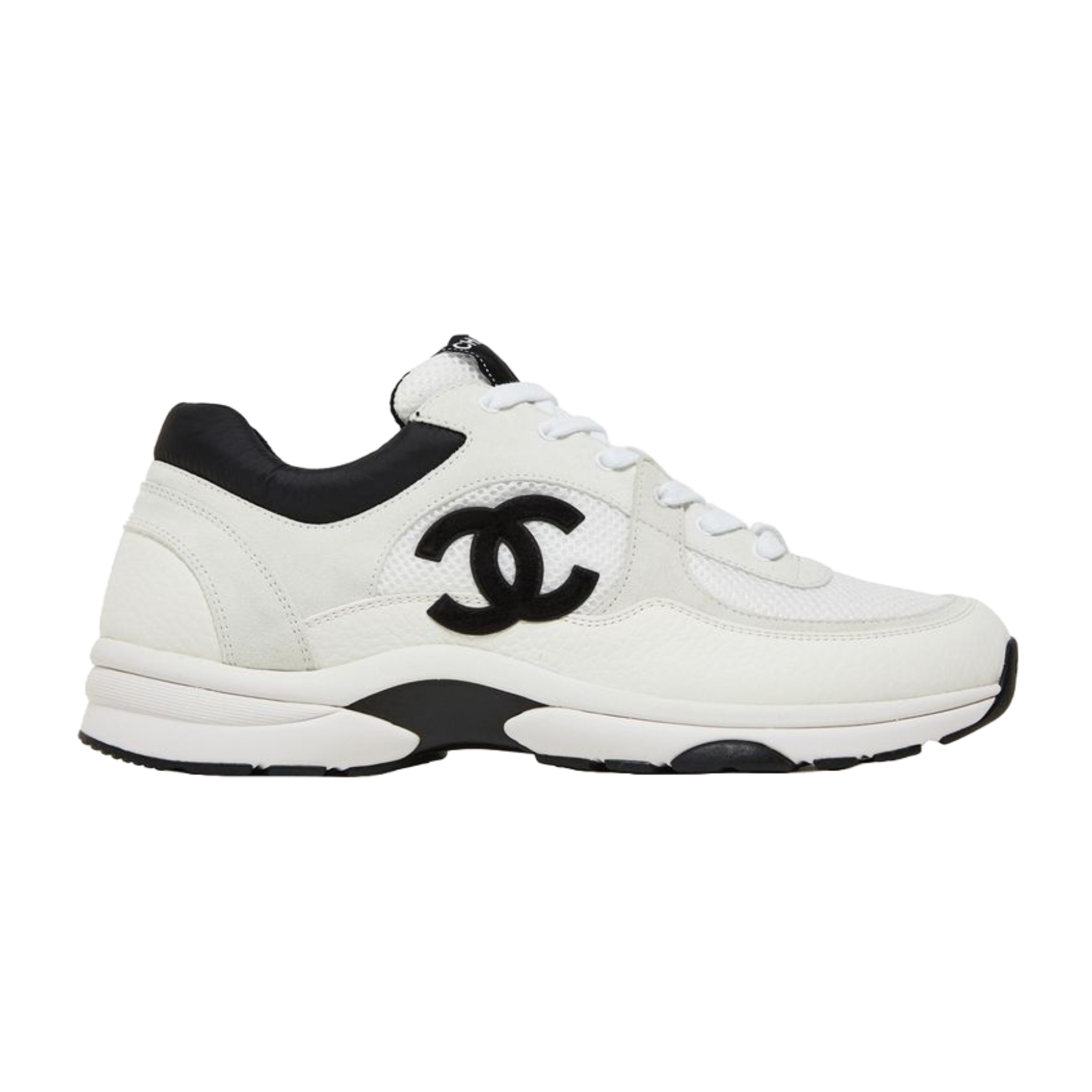 Chanel Runner Black White Daim