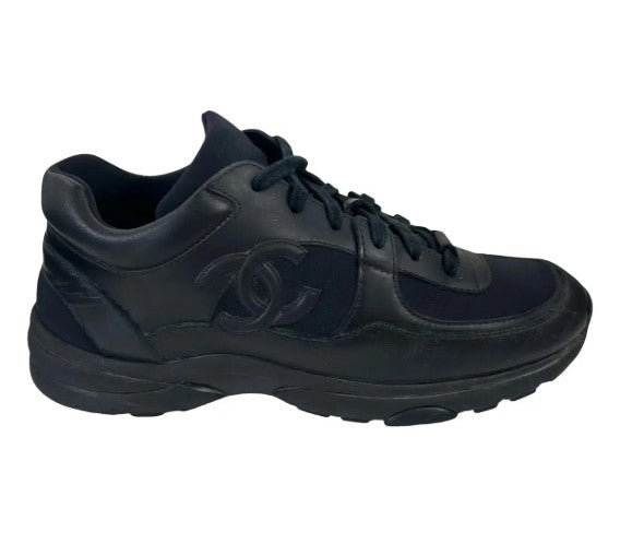 Chanel Sneakers Uniform Leather Black