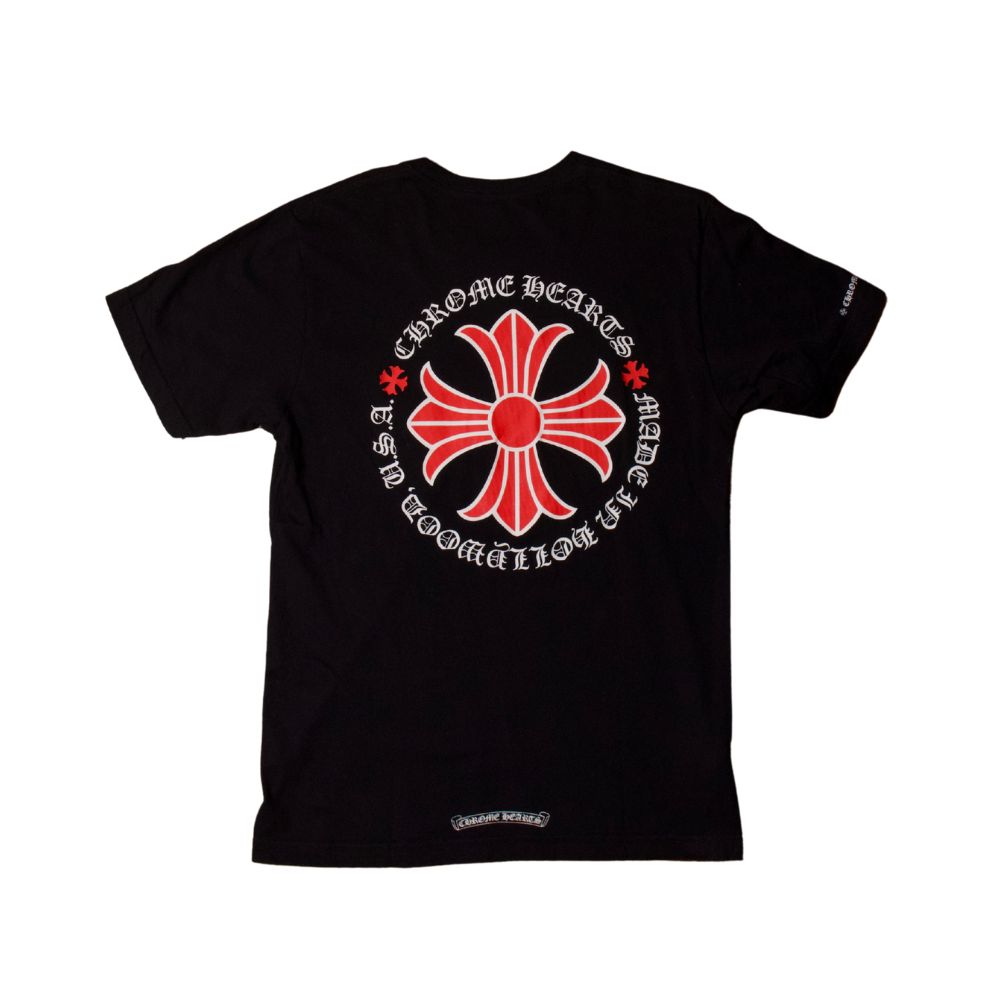 Chrome Hearts T-shirt Cross Made In Hollywood Noir