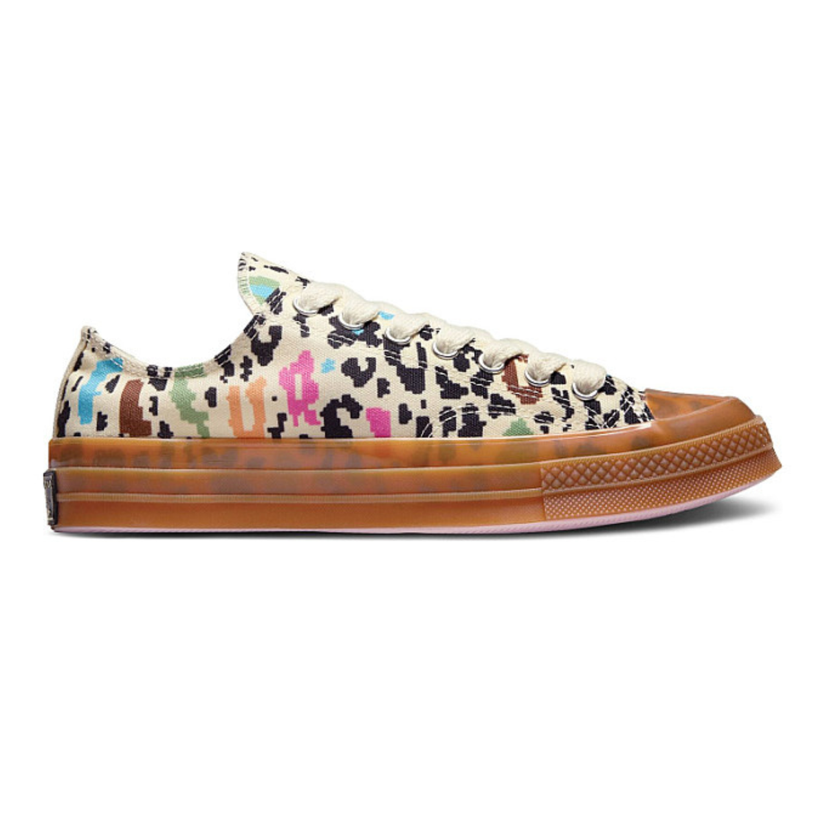 Converse All Star x Golf le Fleur Digital Leopard Tan