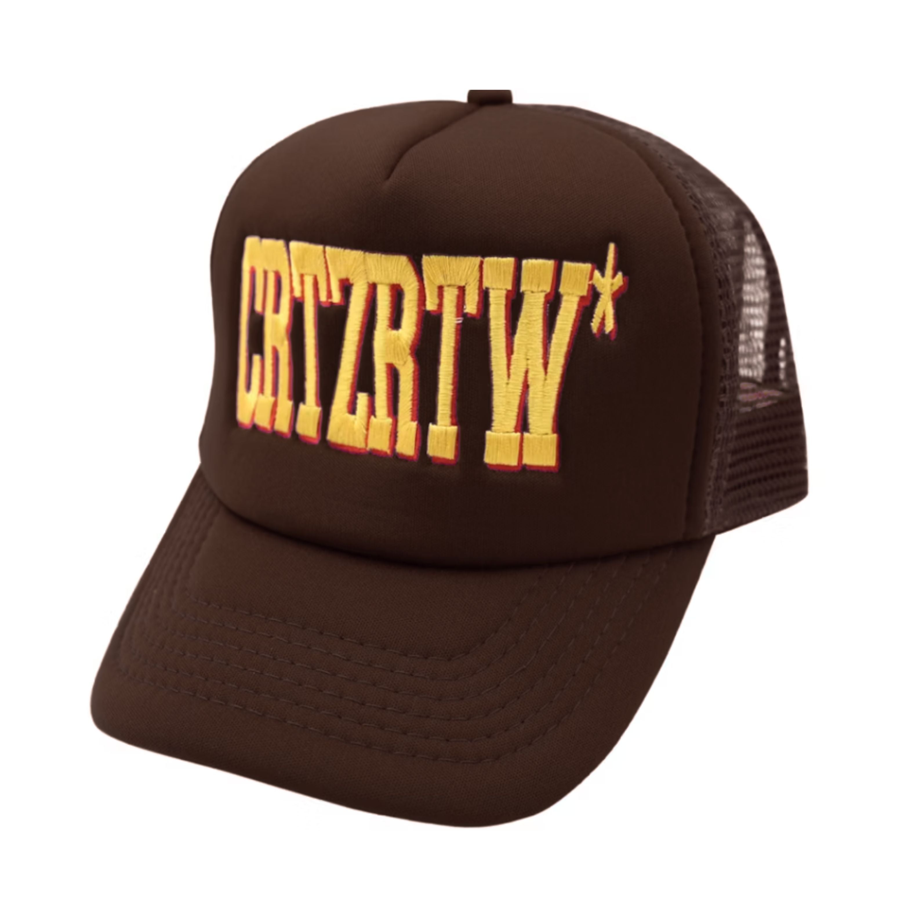 Corteiz Rules The World Brown Cap