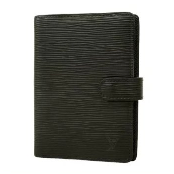 Couverture d'agenda Louis Vuitton Épi Agenda PM noir