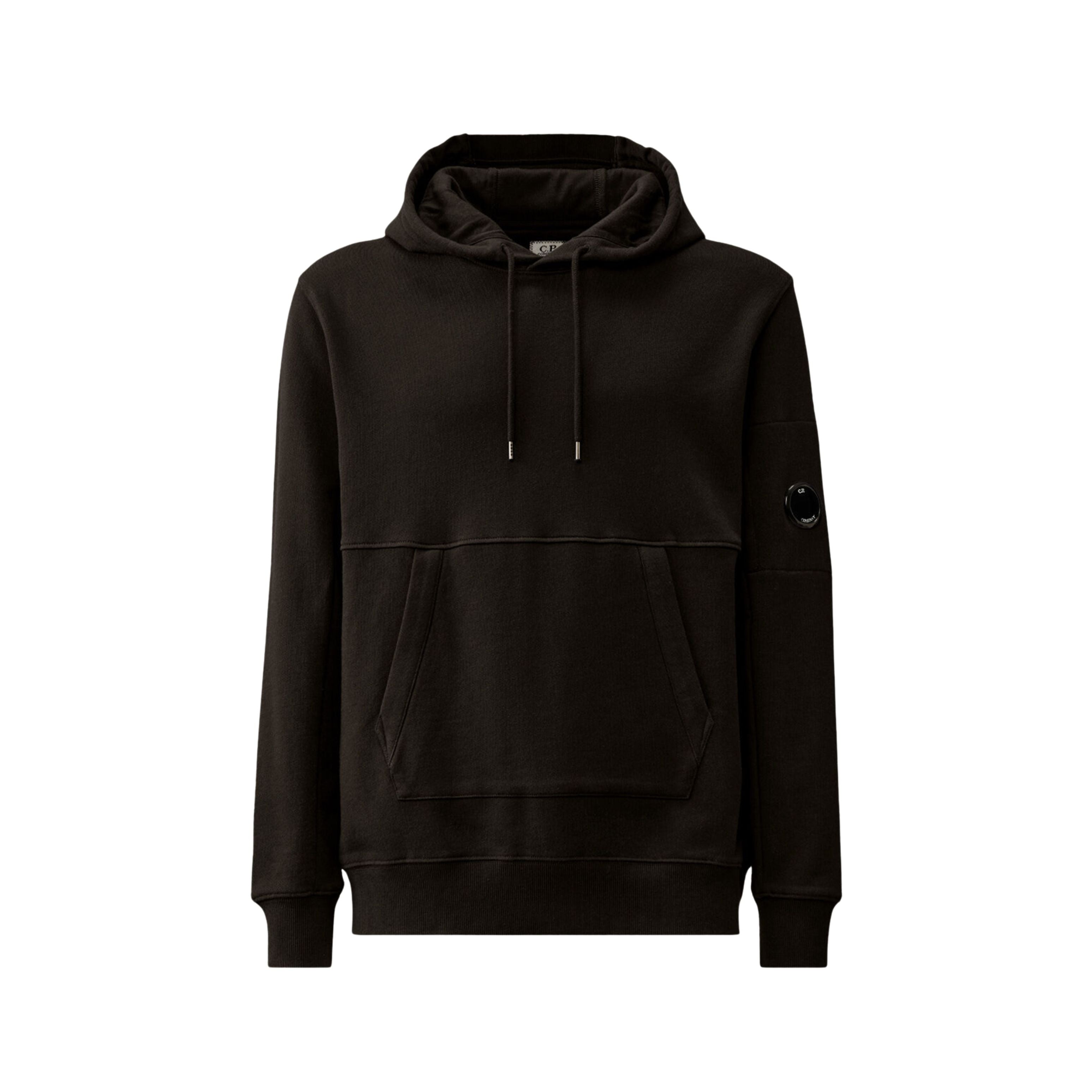 CP Company Hoodie Diagonal Raised Noir