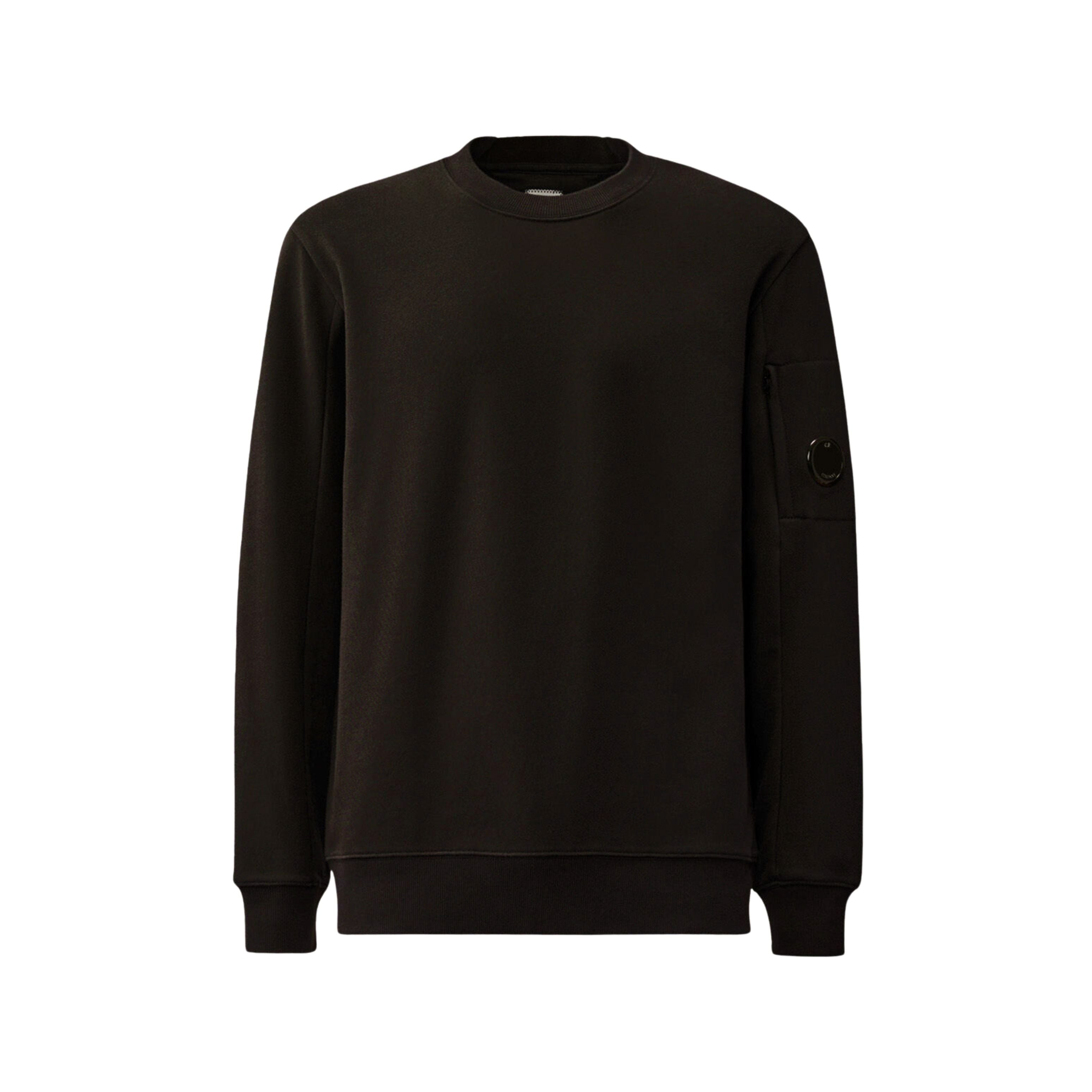 CP Company Pull Crewneck Diagonal Raised Noir