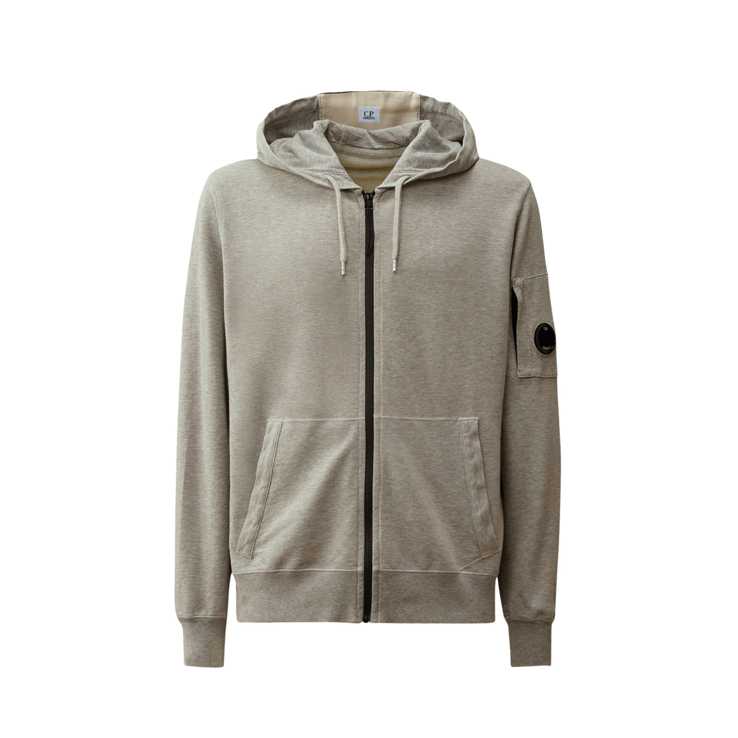CP Company Pull Hoodie Full Zip Gris