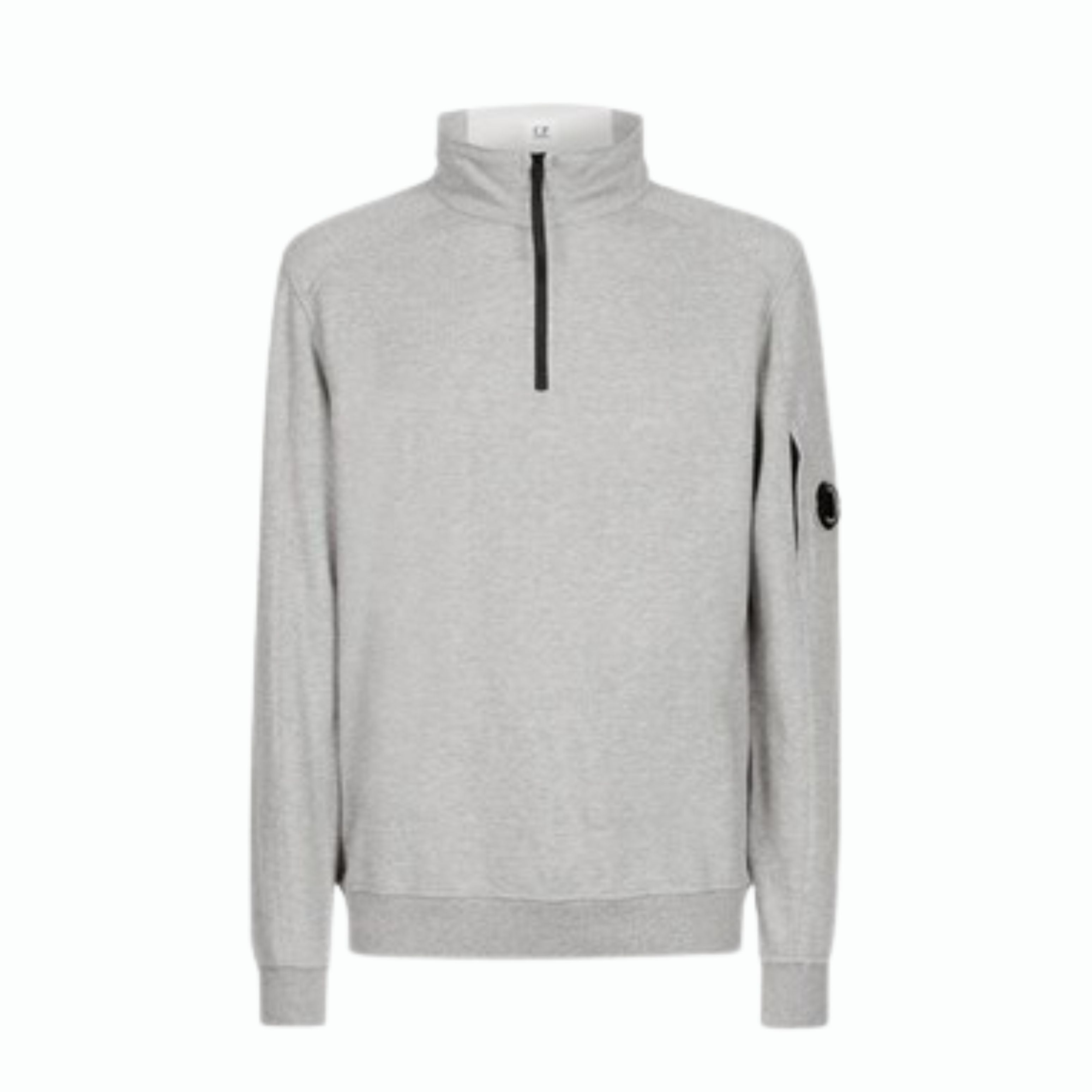 CP Company Sweatshirt Demi Zip Gris