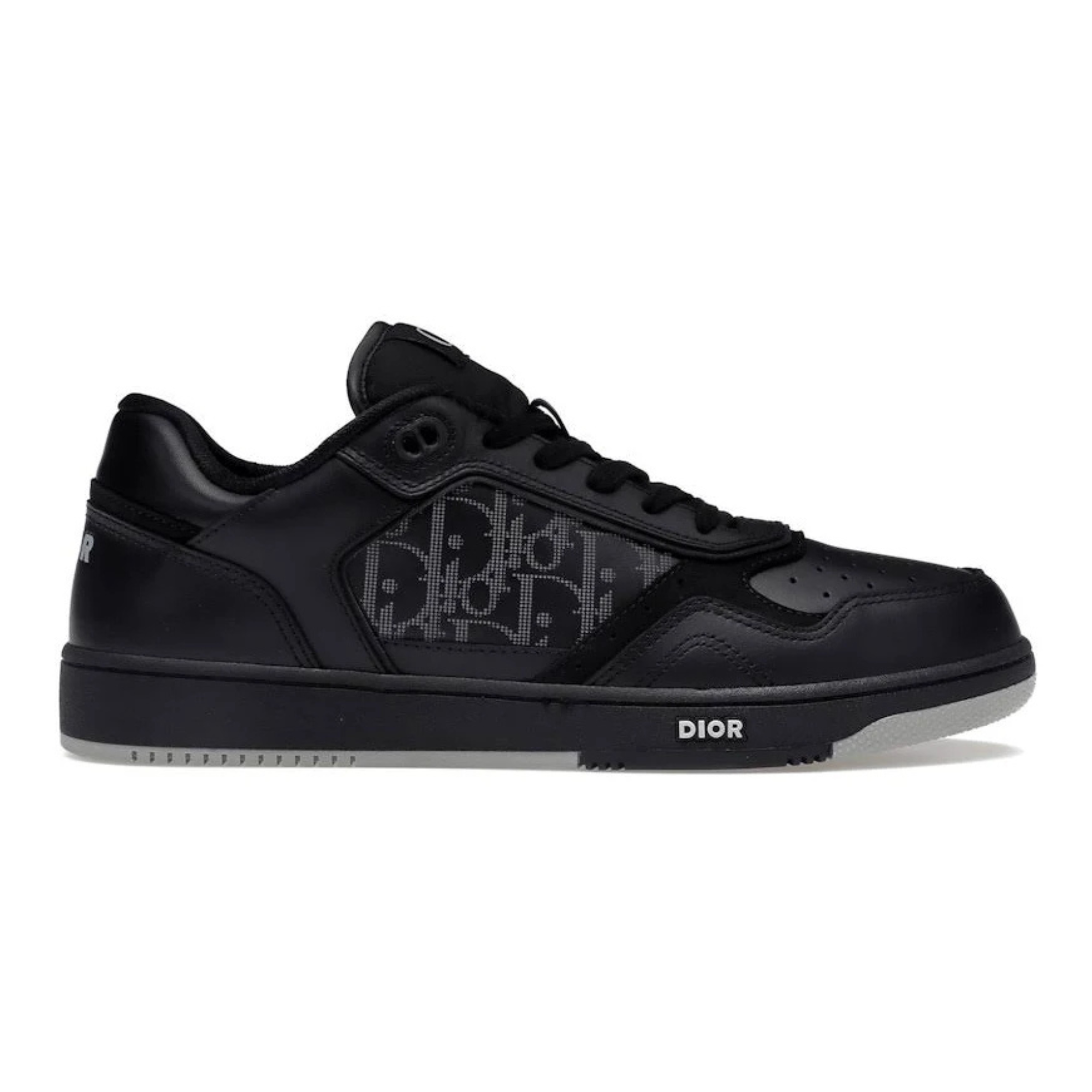 Dior B27 Low Dior Oblique Galaxy cuir noir/gris