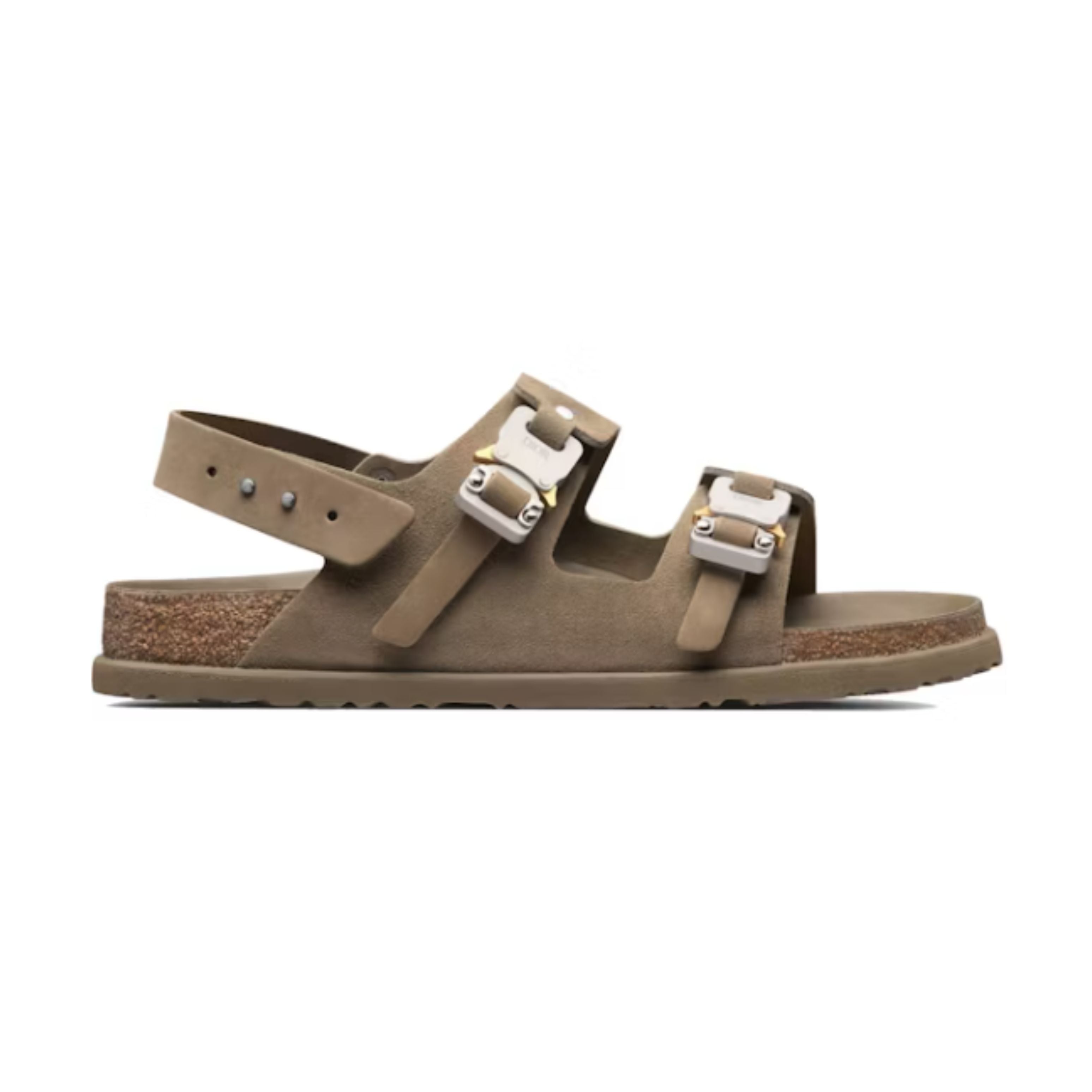 Dior by Birkenstock Sandale Milano Kaki Nubuck Veau