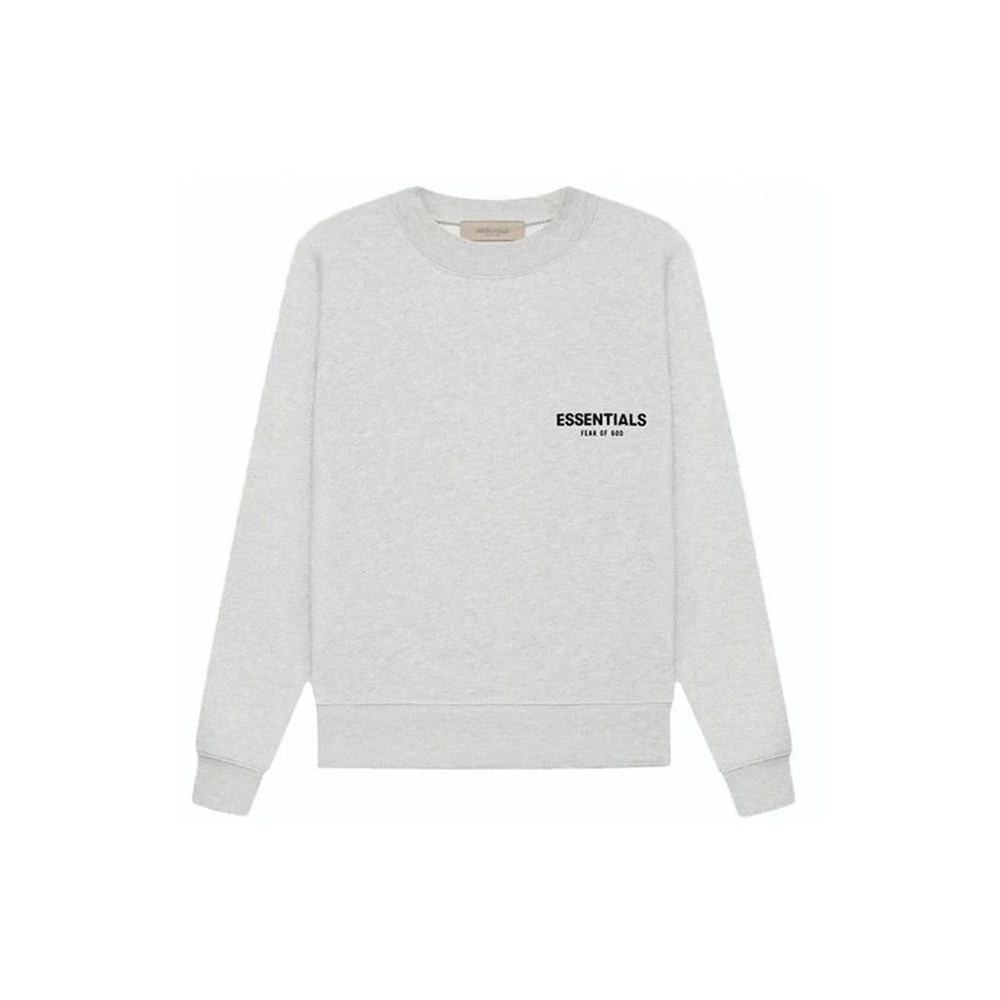 Essentials Fear Of God Crewneck Light Oatmeal Gris Clair