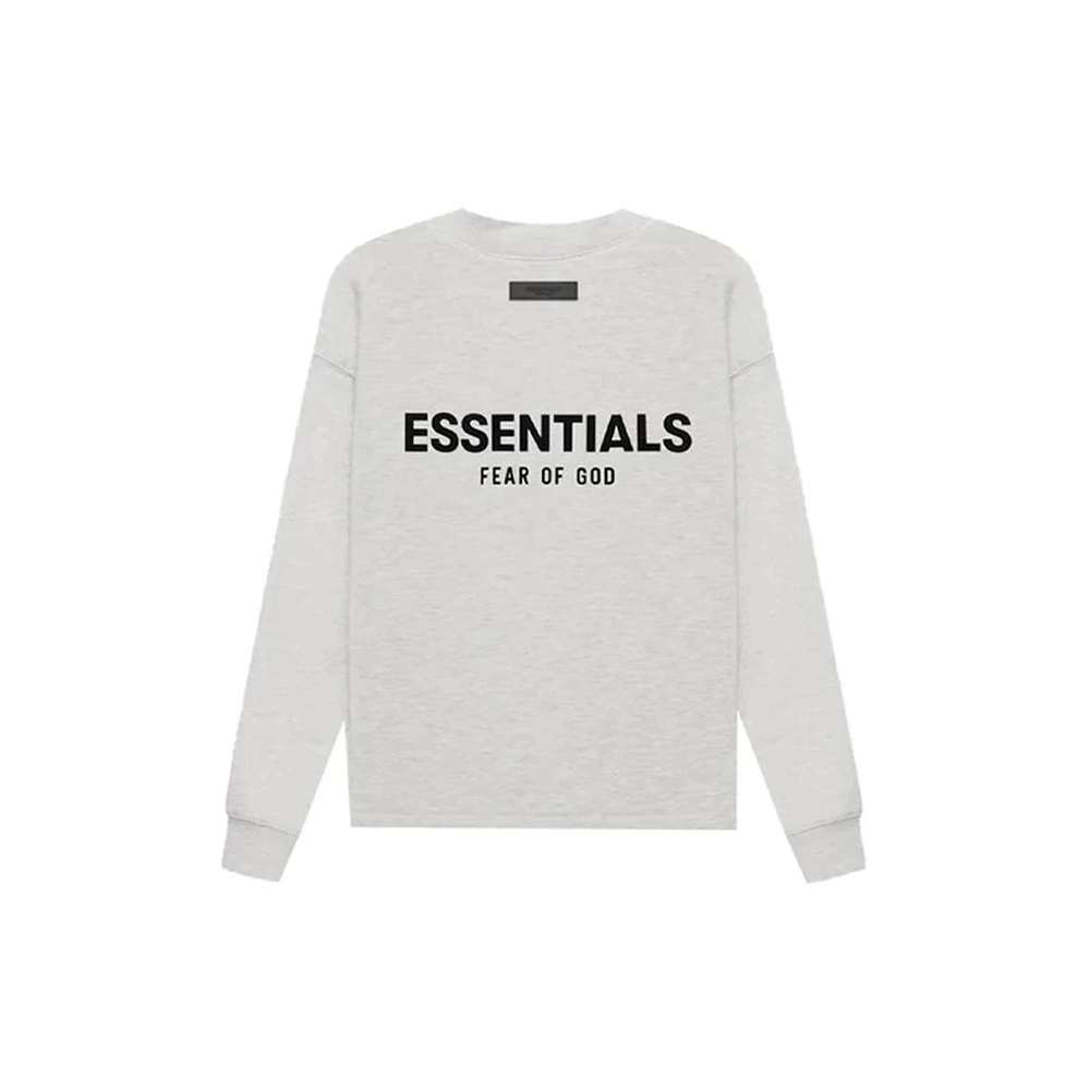 Essentials Fear Of God Crewneck Light Oatmeal Gris Clair