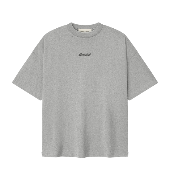 Essentials T-shirt Concrete Heather Signature 90'S Short Sleeve Tee Fear of God
