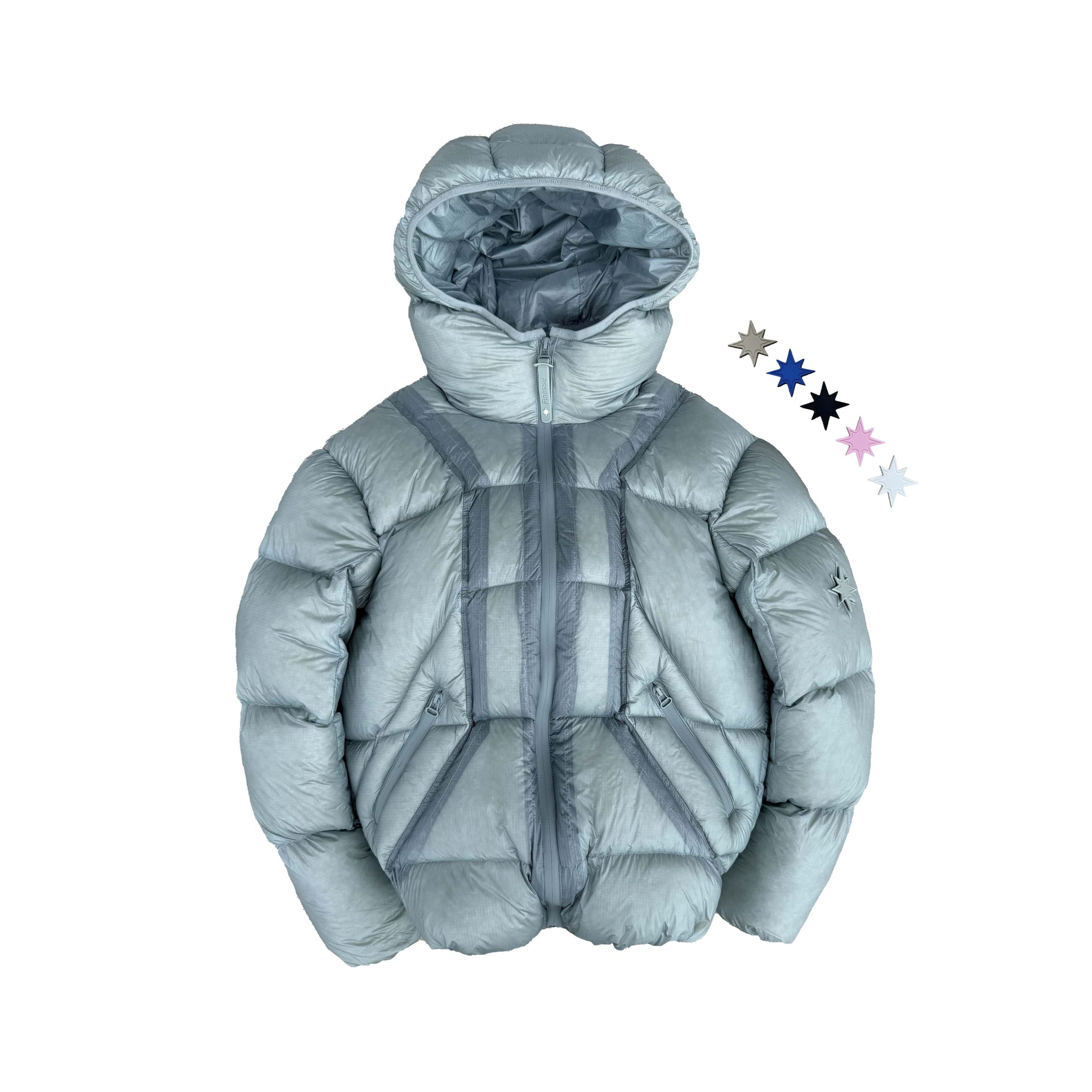 Finesse Mentality Puffer Jacket Blue
