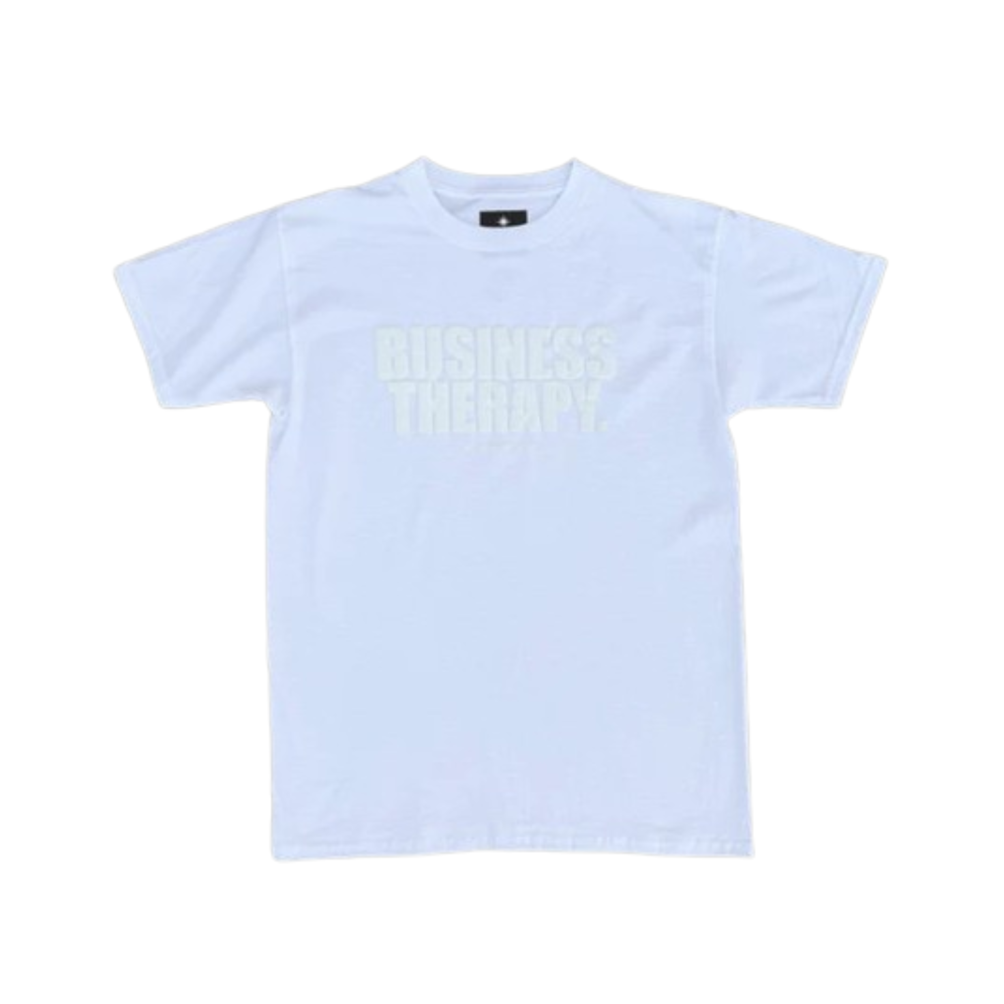 Finesse T-shirt Business Therapy White on White
